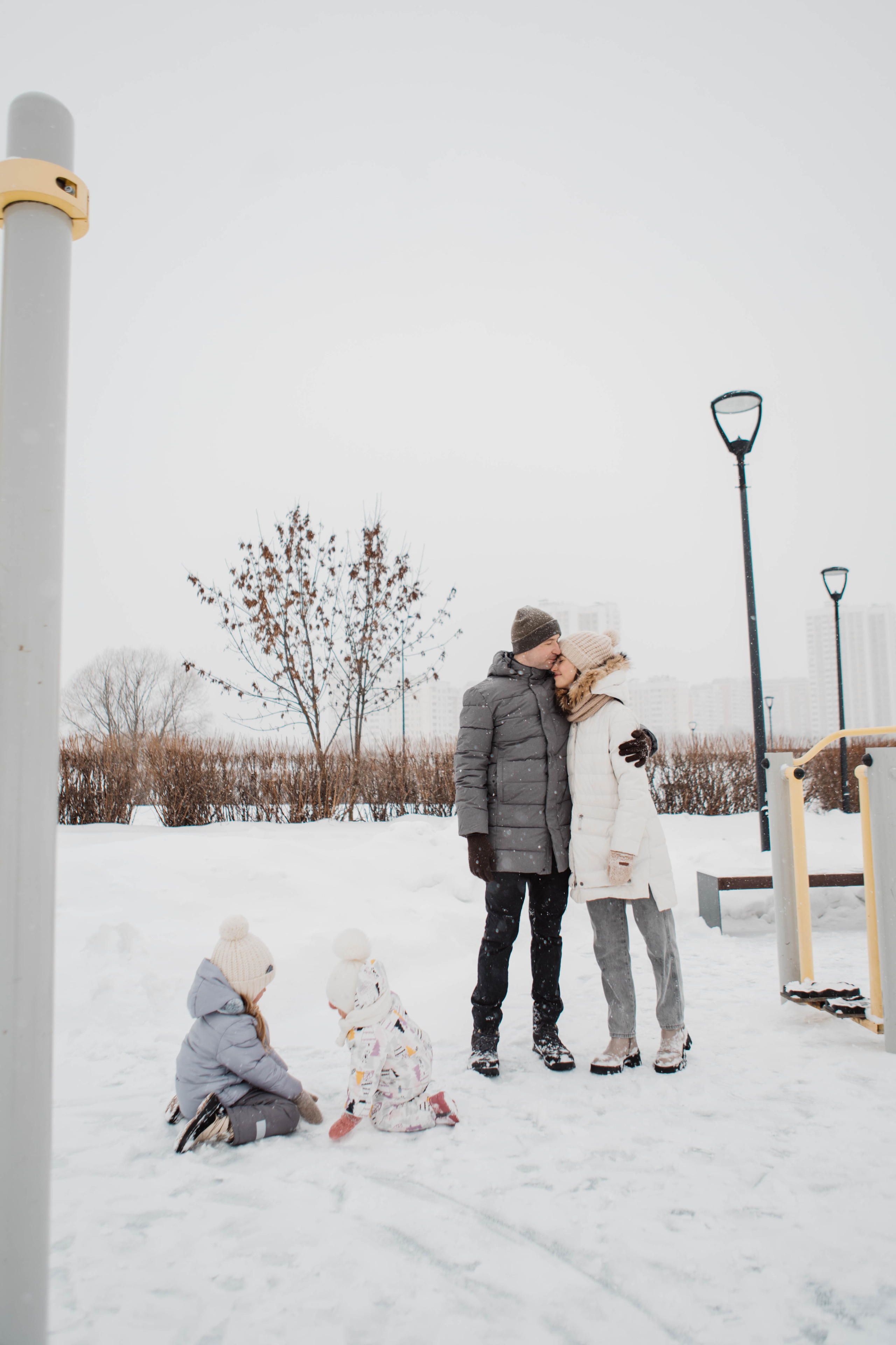 Семейная фотосессия зимой. Фотограф Валерия Горбунова Подольск Бутово Видное Щербинка