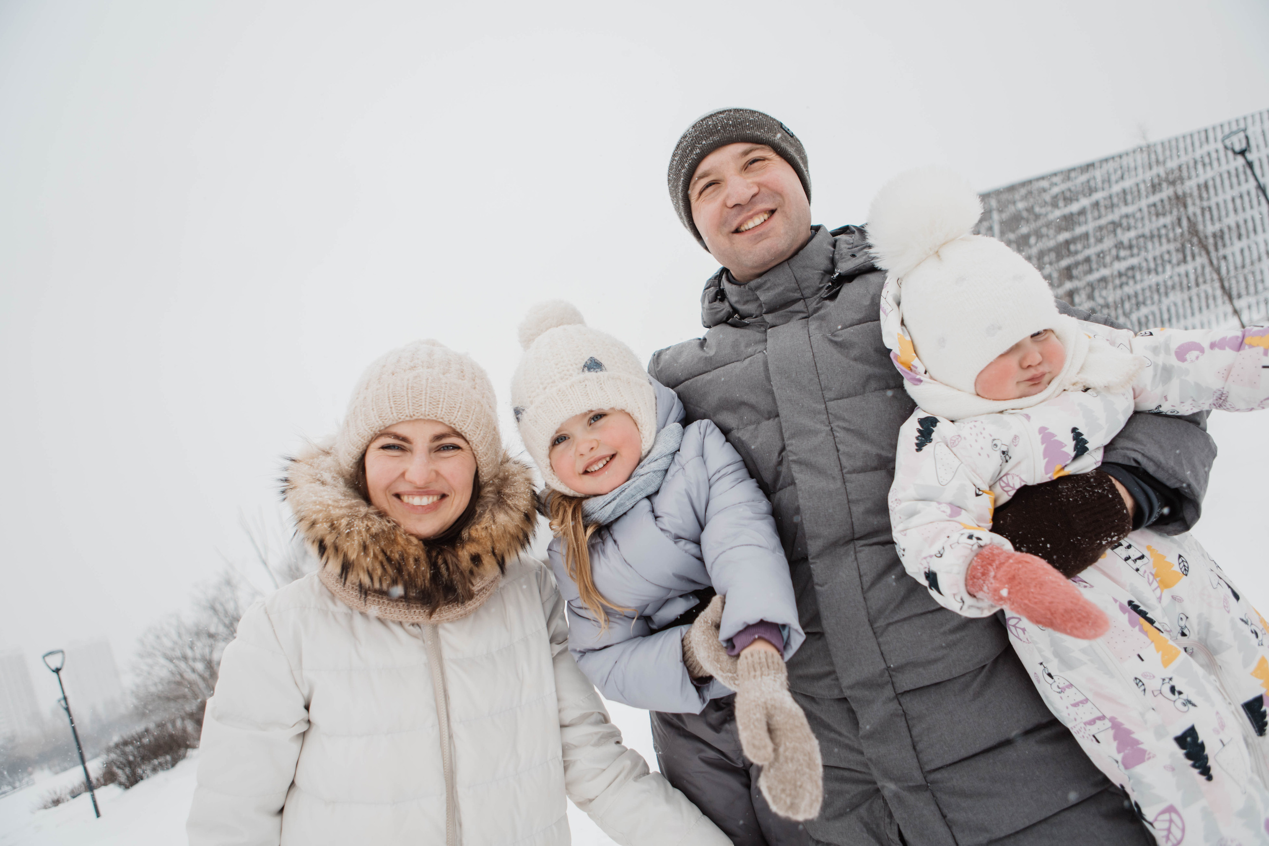 Семейная фотосессия зимой. Фотограф Валерия Горбунова Подольск Бутово Видное Щербинка