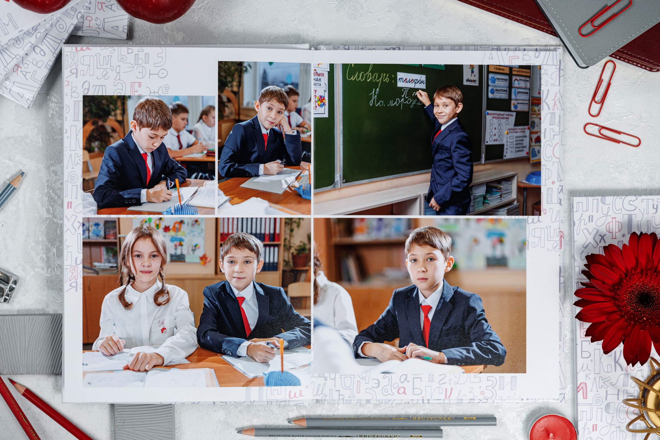 Выпускные альбомы 4 класс. Семейный и детский фотограф Комина Елена, Власиха, Одинцово