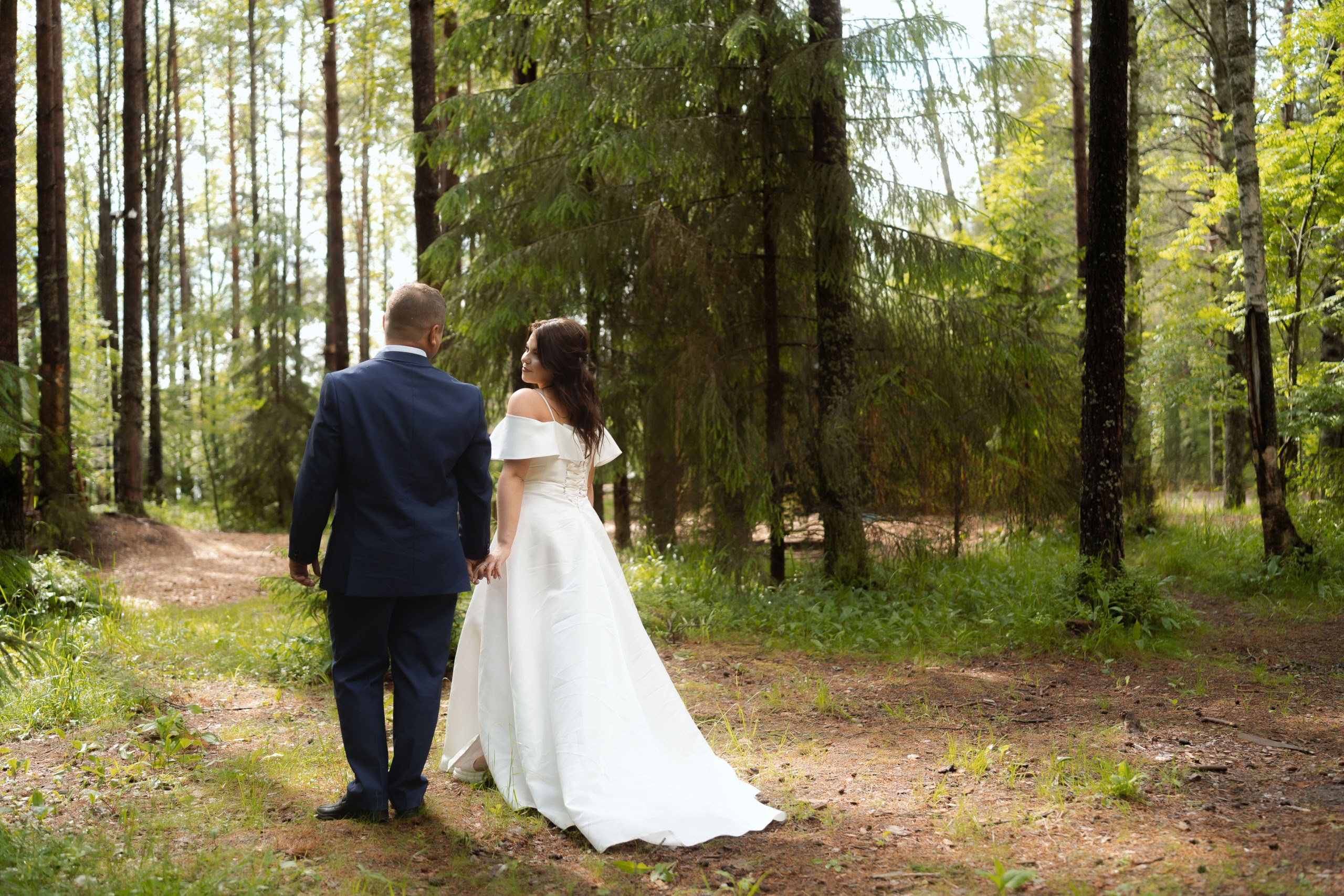 Мария и Михаил — прогулка у озера и церемония. Свадебный фотограф Дмитрий Родионов — Санкт-Петербург и Ленинградская область