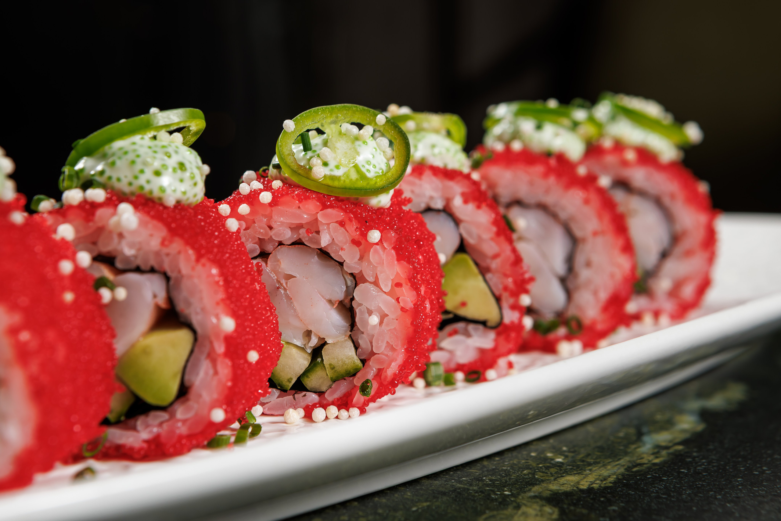 Фотография роллов для онлайн-меню ресторана