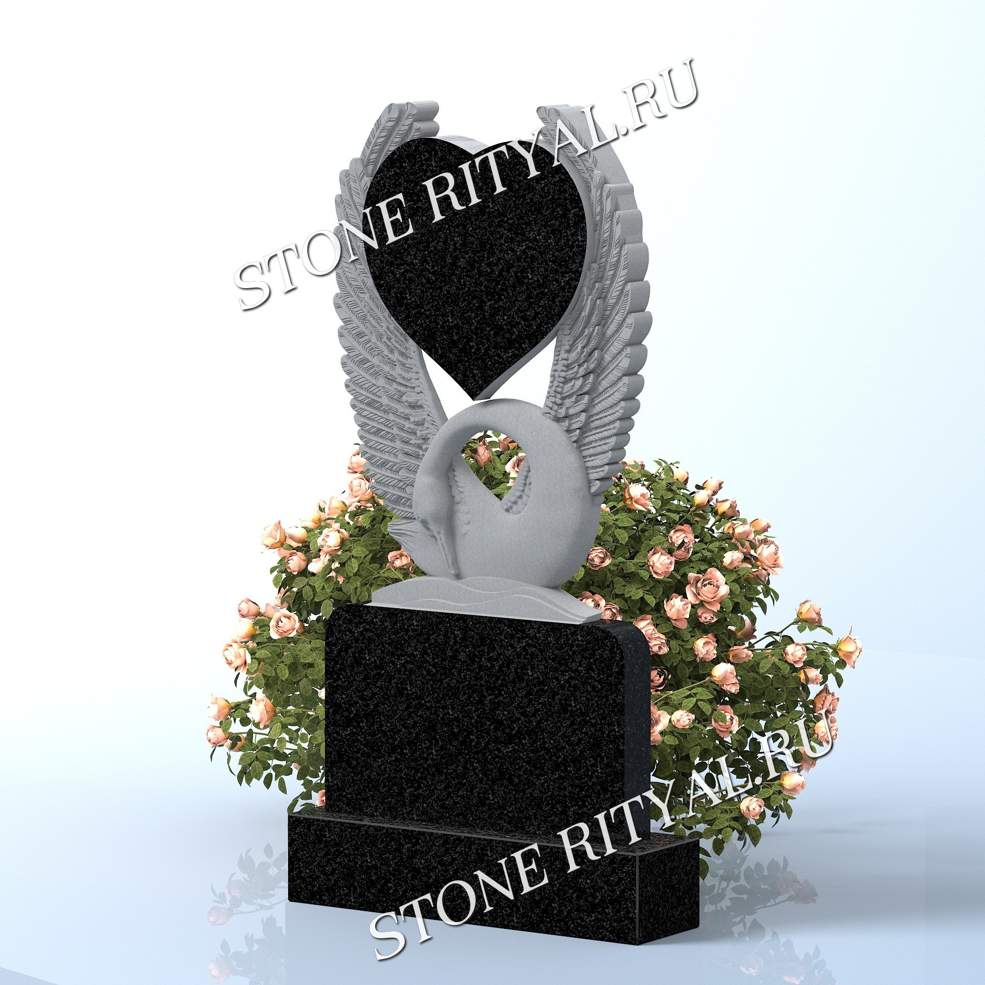 Вертикальные памятники фигурные. Изготовление и установка памятников в Москве и МО