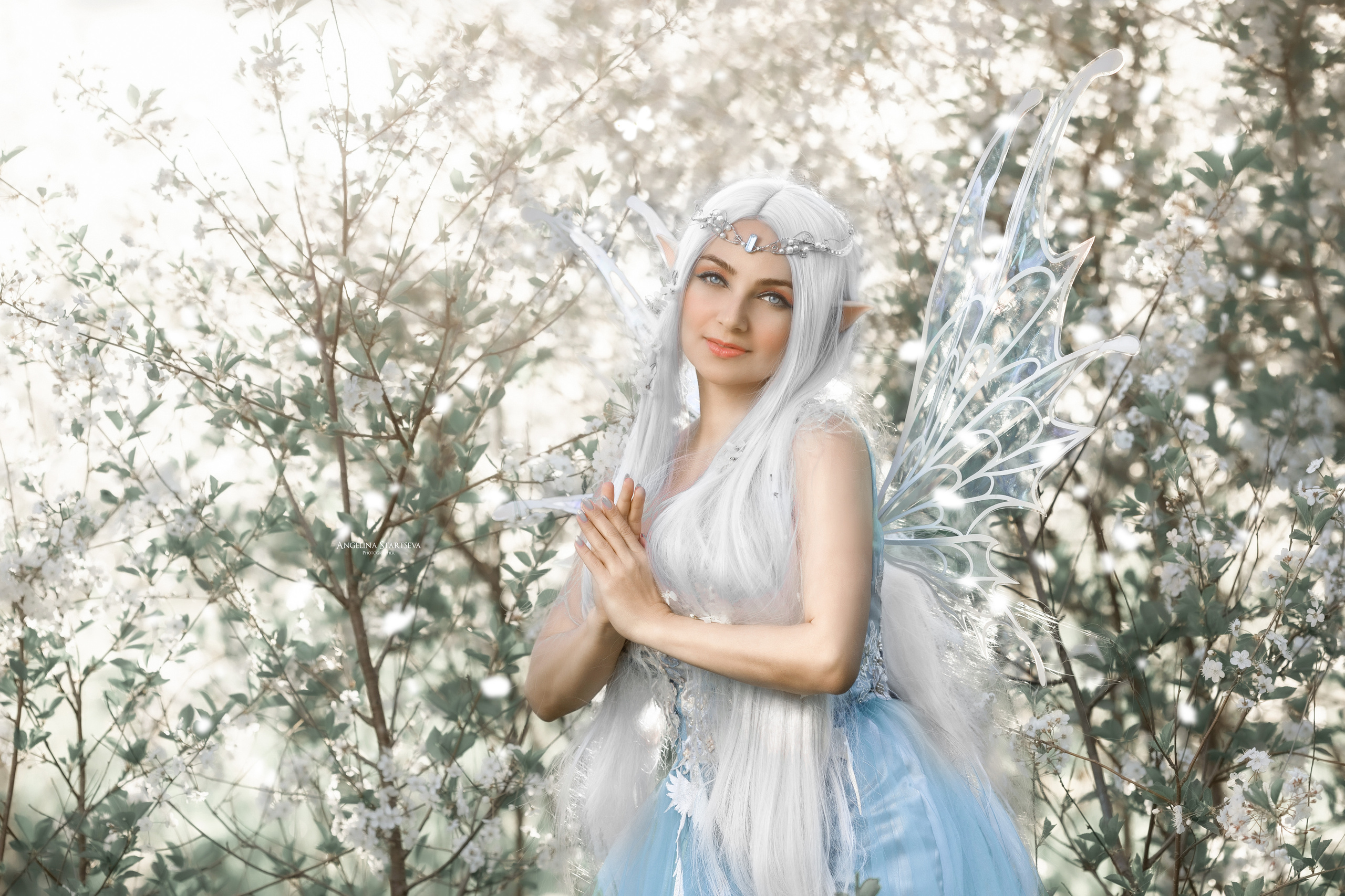 фотосессия феи в цветении