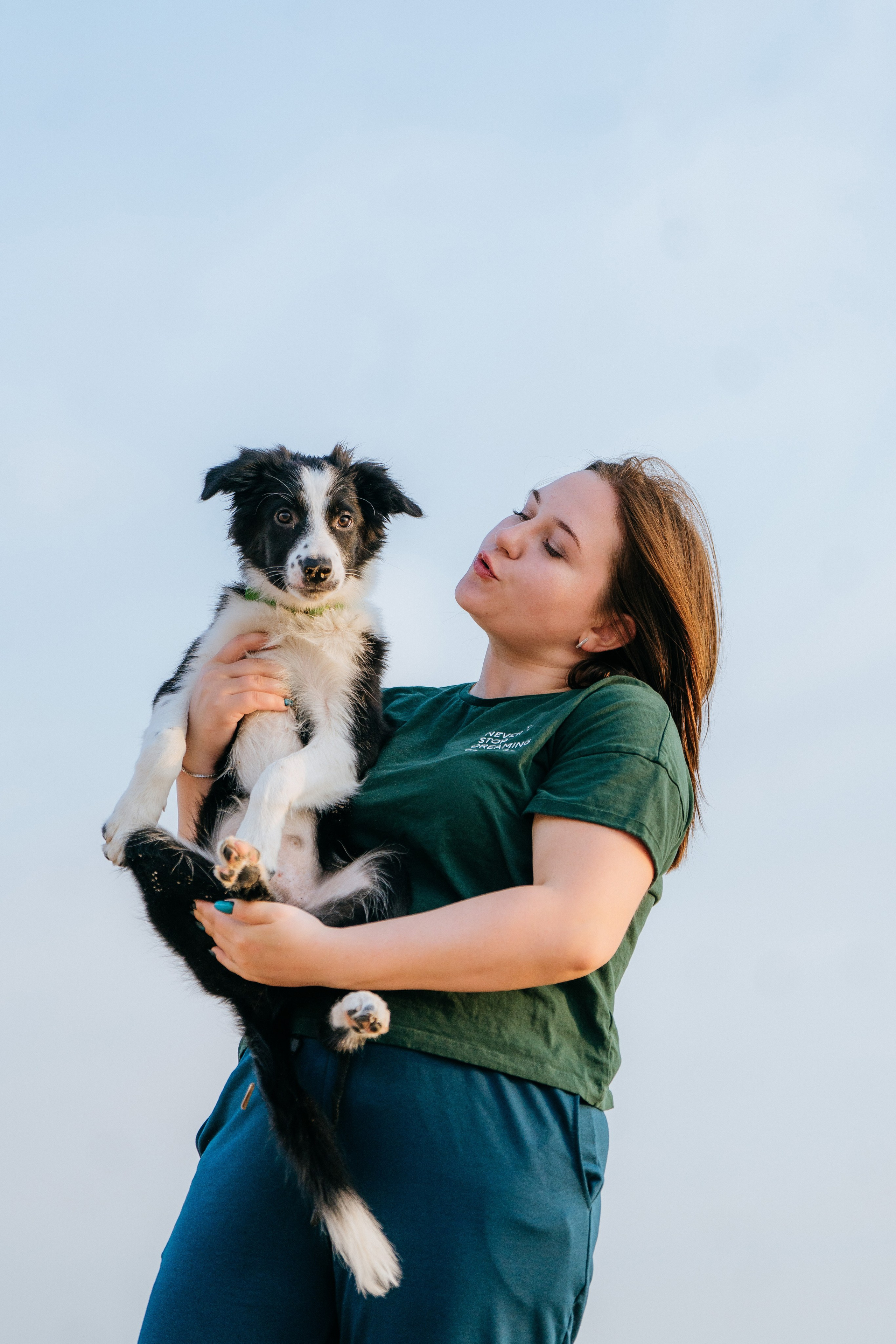 Фотосессия со щенками колли. Фотограф анималист в Спб недорого Олеся Майорова