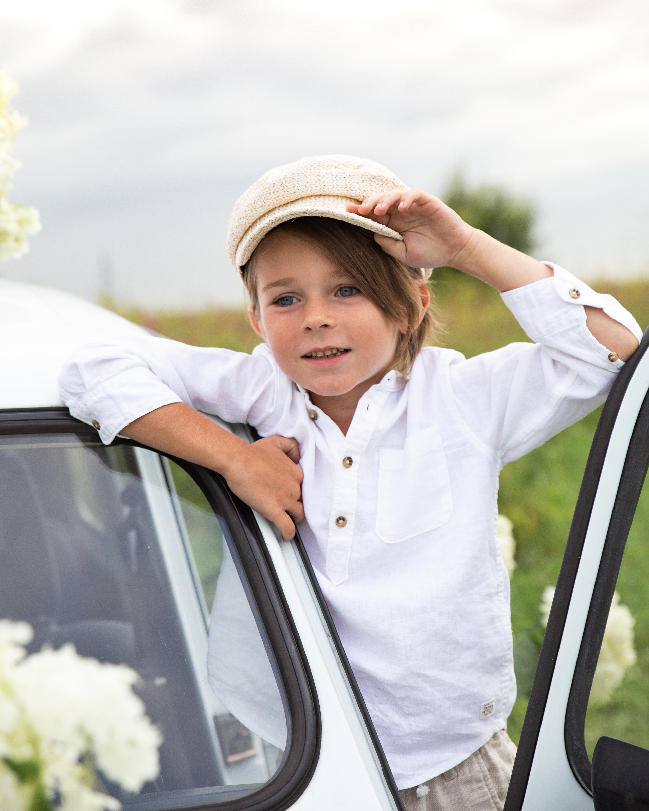 Девушки, гортензии, машина и собака. Анна Самохина. Фотограф. Москва