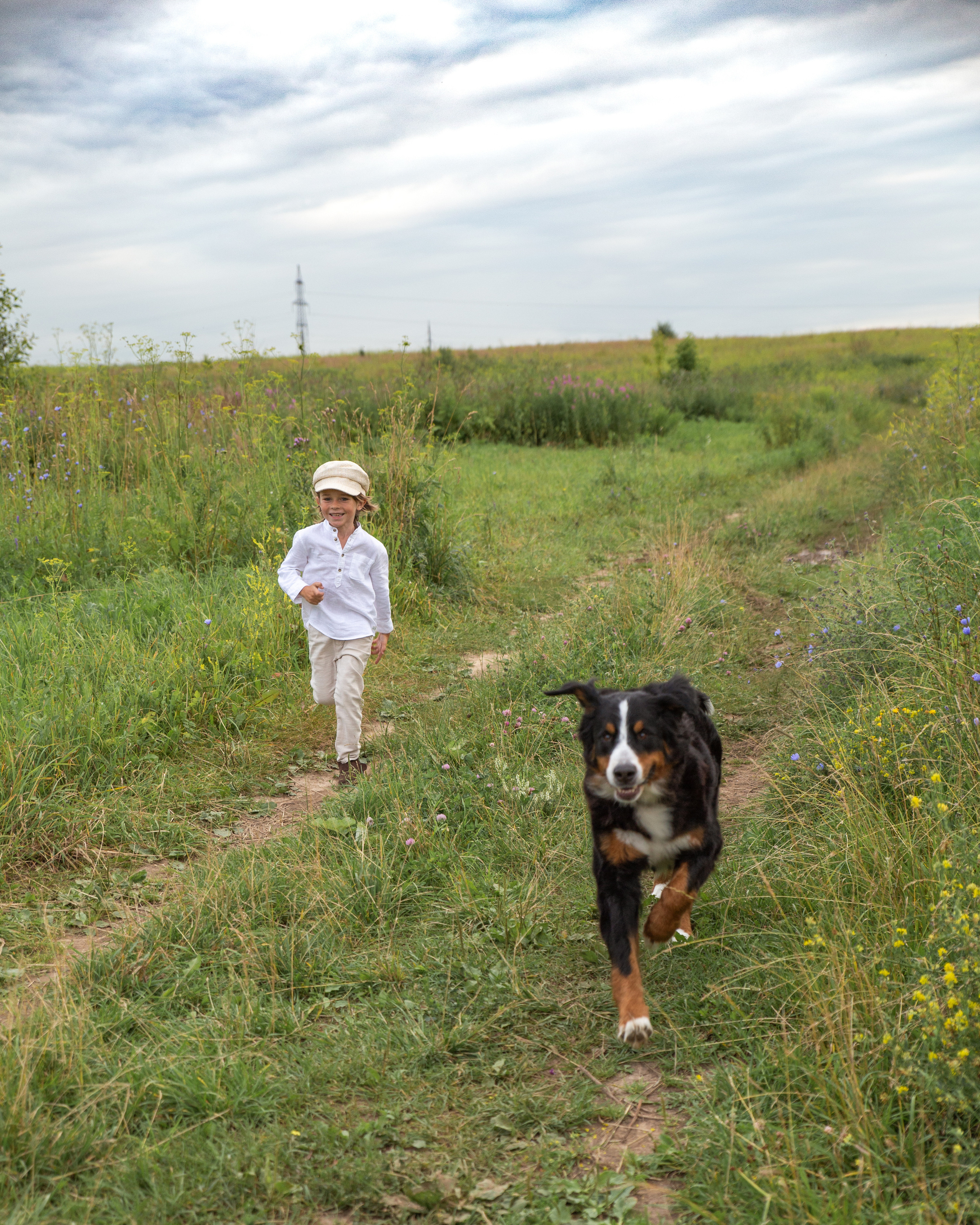 Девушки, гортензии, машина и собака. Анна Самохина. Фотограф. Москва