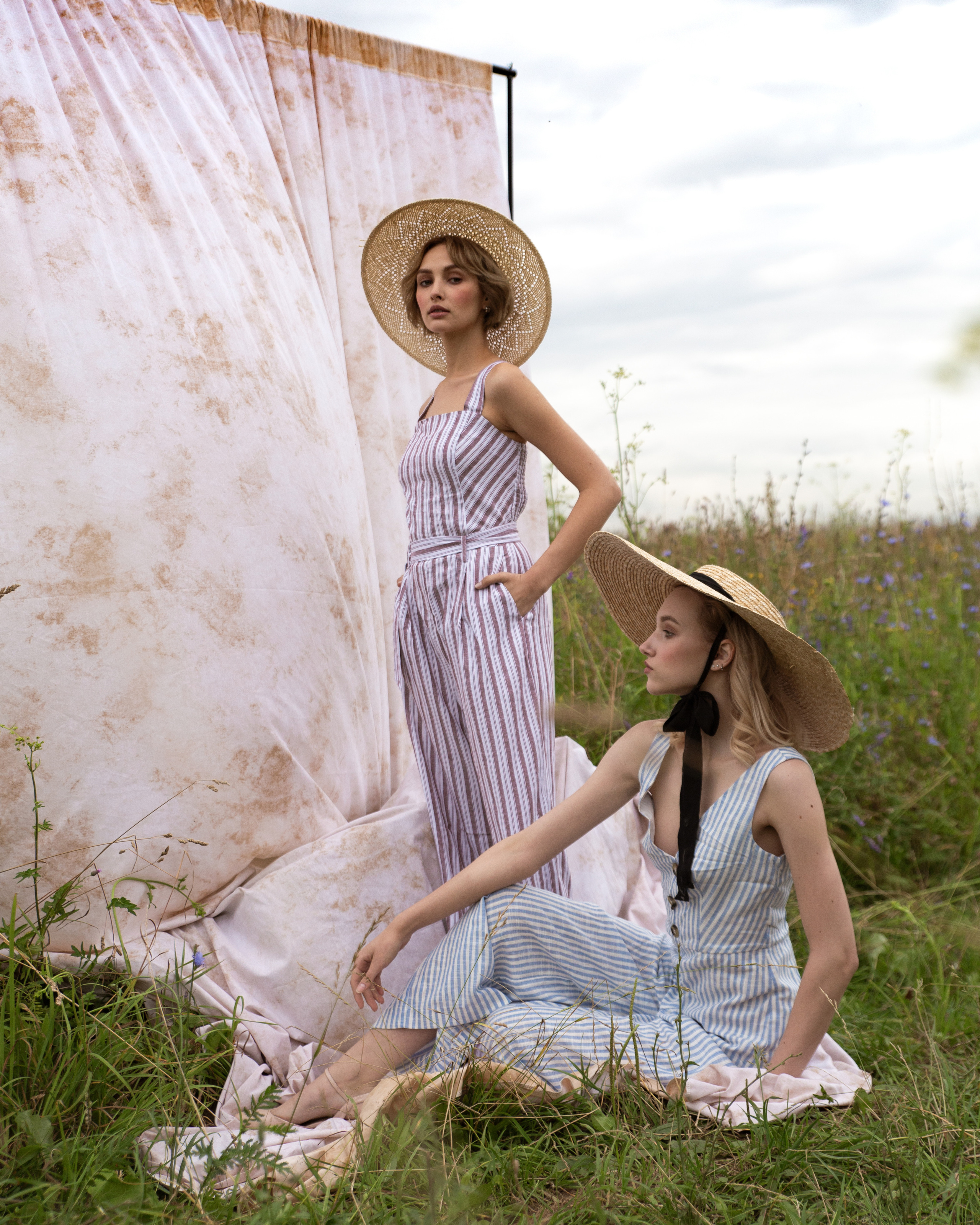 Девушки, гортензии, машина и собака. Анна Самохина. Фотограф. Москва