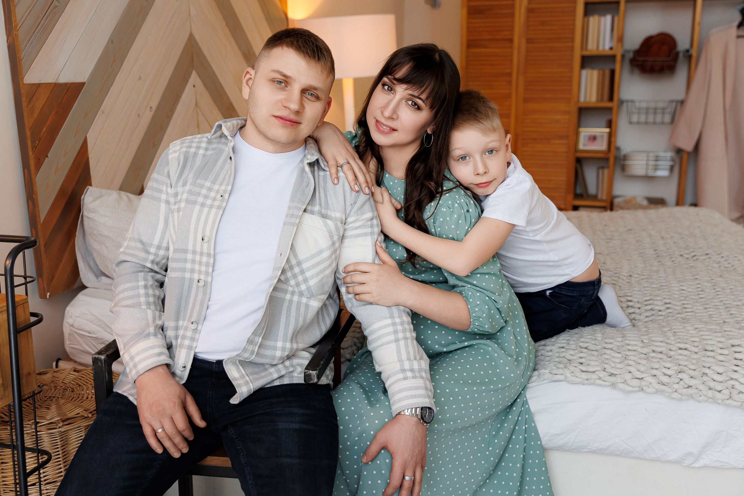 Ольга, Алексей и Артём в Cross Studio. Семейный и детский фотограф Комина Елена, Власиха, Одинцово