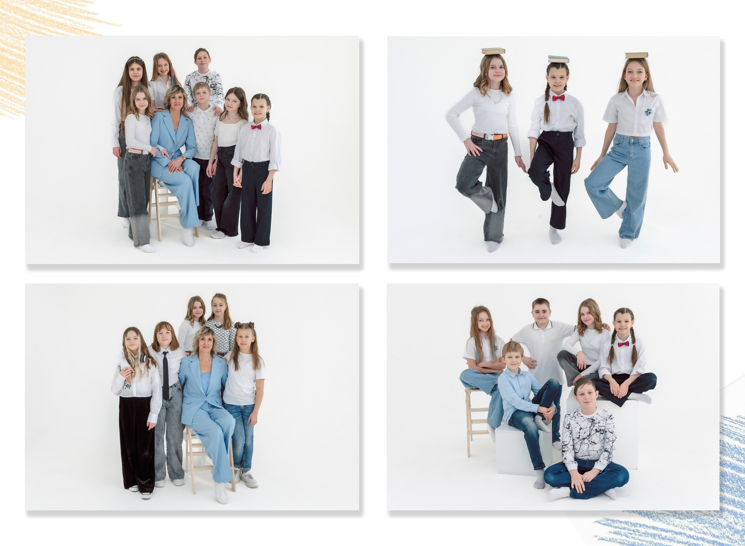 Примеры фото для выпускного альбома 4 класса | Яркие идеи для вашего класса