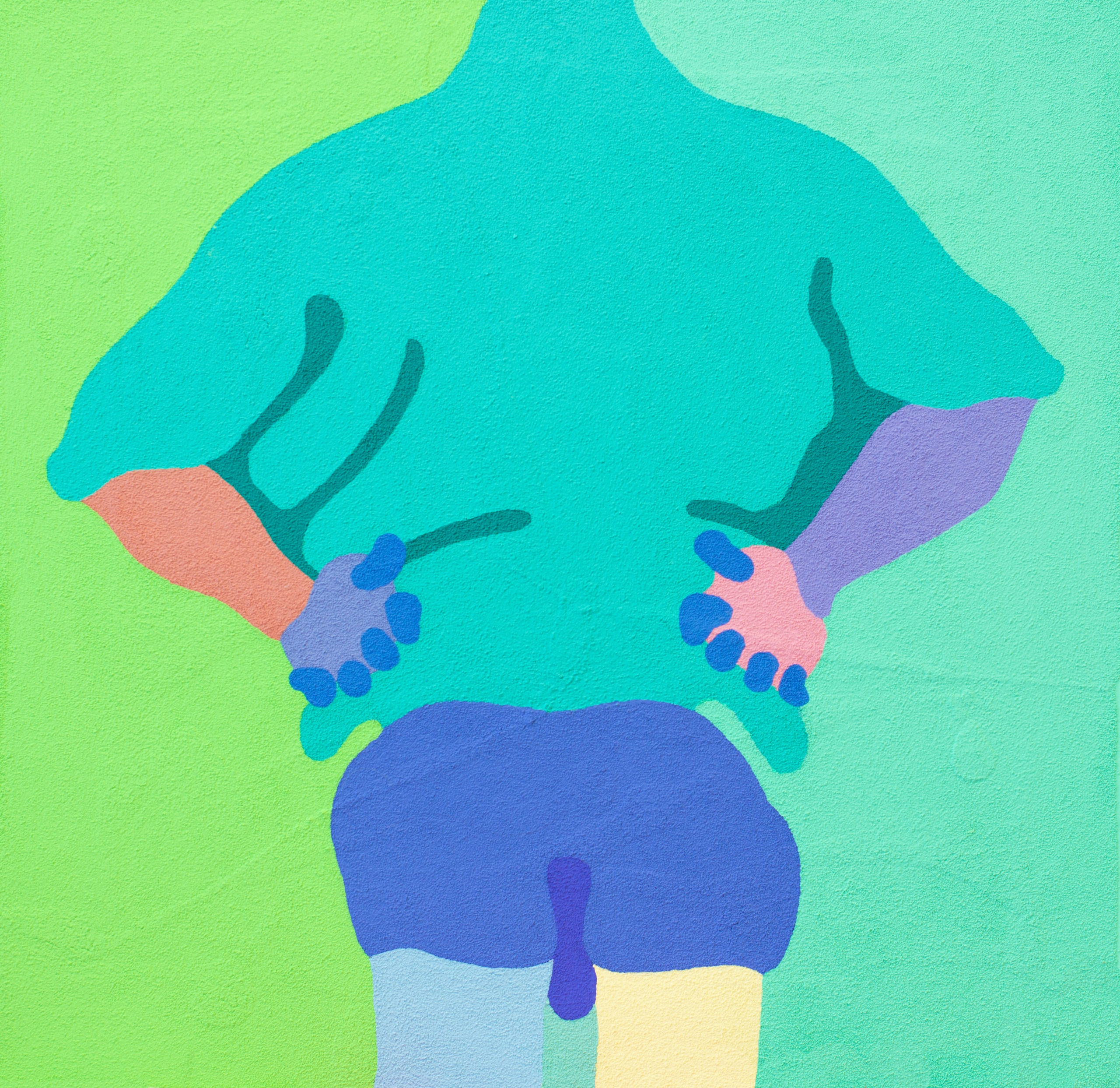 ДВАДЦАТЬ ВТОРАЯ бумага, манка, гуашь, колеровочная паста 50х50 см 2020 г 15.000 р