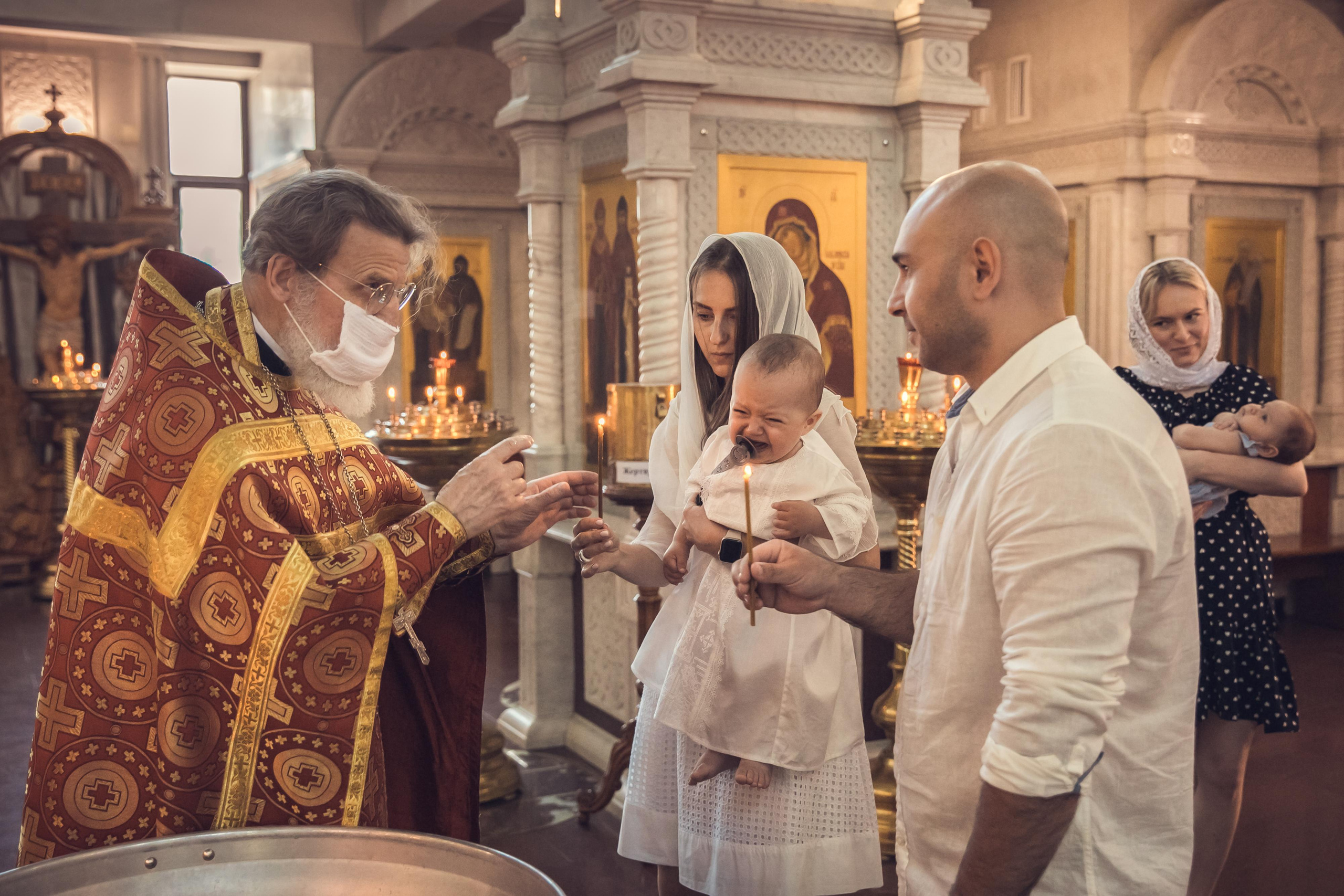 Таинство Крещения в Старо-Покровском Храме. Семейный и детский фотограф в Ростове-на-Дону