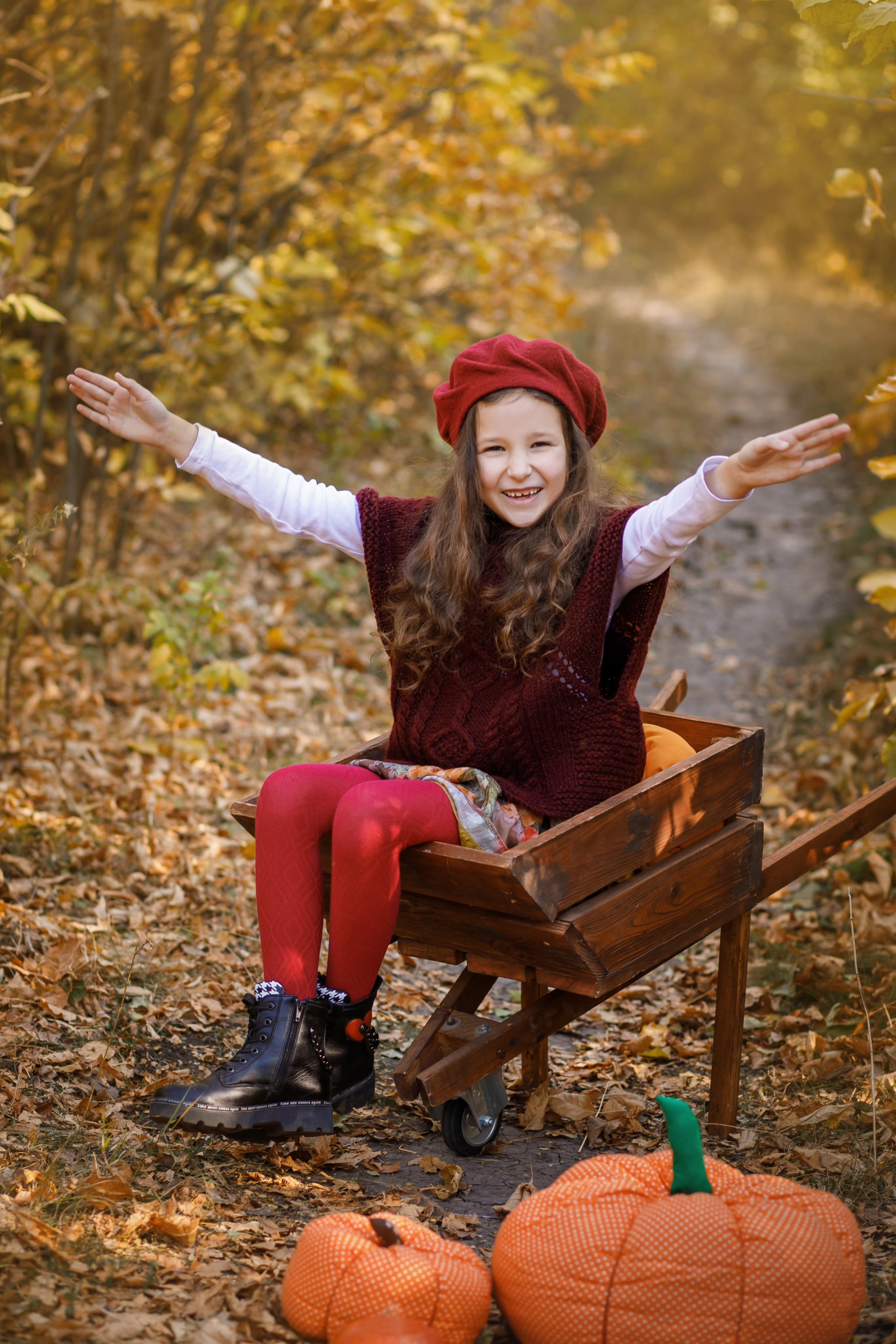 Яркие осенние сестрички. Семейный и детский фотограф в Ростове-на-Дону