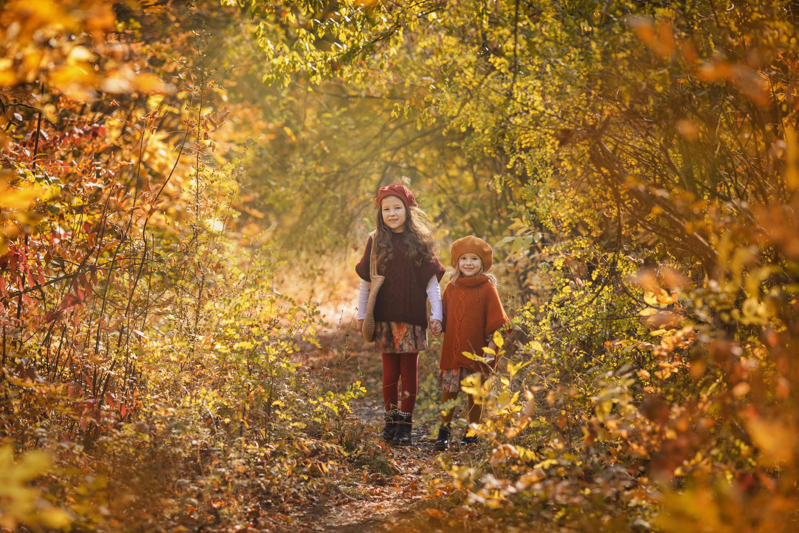 Яркие осенние сестрички. Семейный и детский фотограф в Ростове-на-Дону