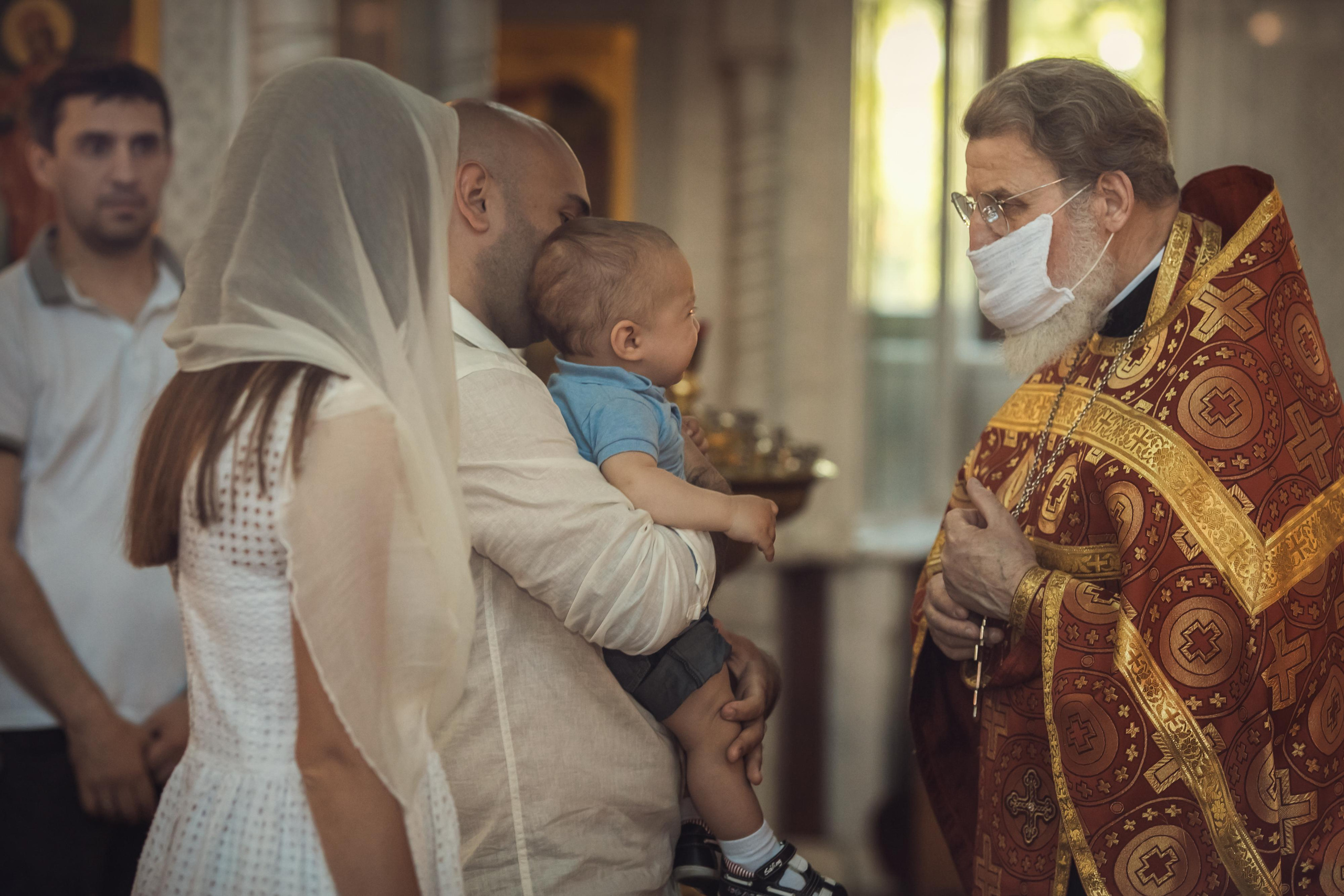 Таинство Крещения в Старо-Покровском Храме. Семейный и детский фотограф в Ростове-на-Дону