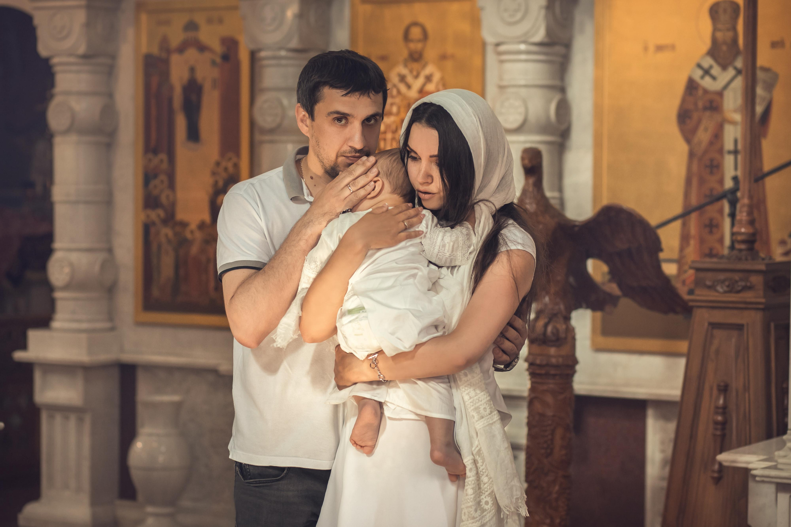 Таинство Крещения в Старо-Покровском Храме. Семейный и детский фотограф в Ростове-на-Дону