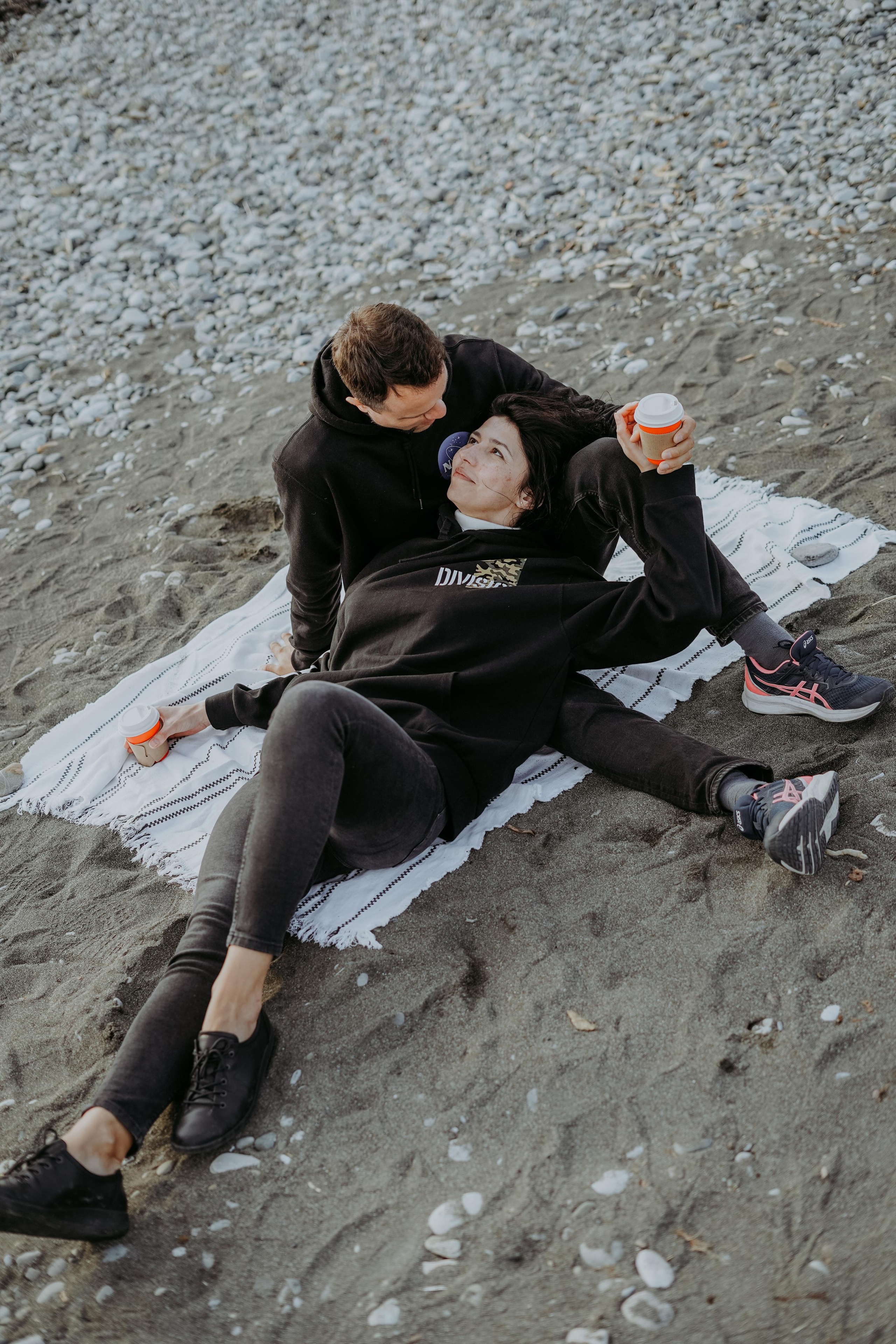 Анна и Алексей на пляже Ривьера в Сочи. Фотограф в Сочи и Абхазии | Фототуры | September Air