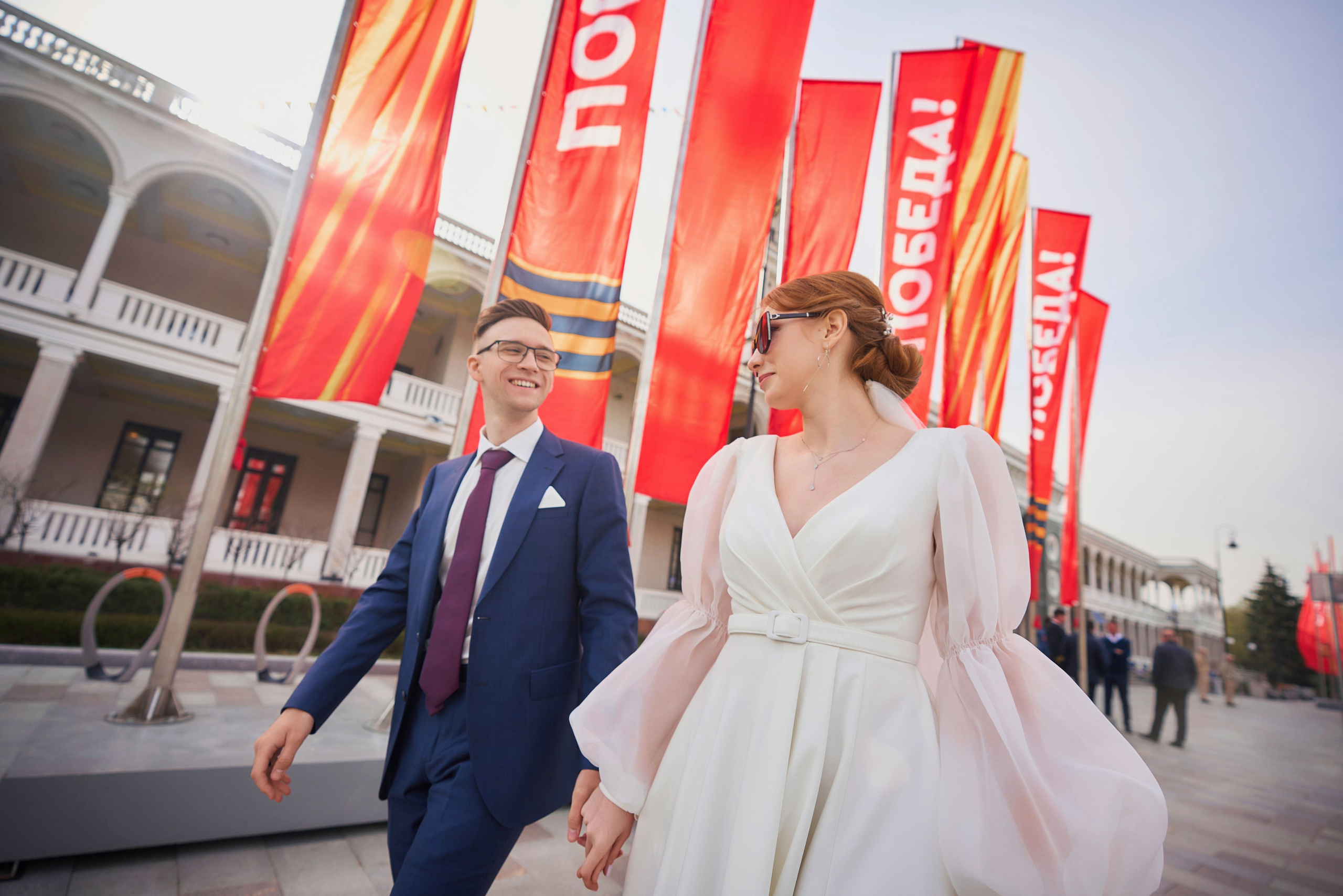 Свадебная Фотосессия в Савёловском ЗАГС и парке Речного Вокзала Москвы