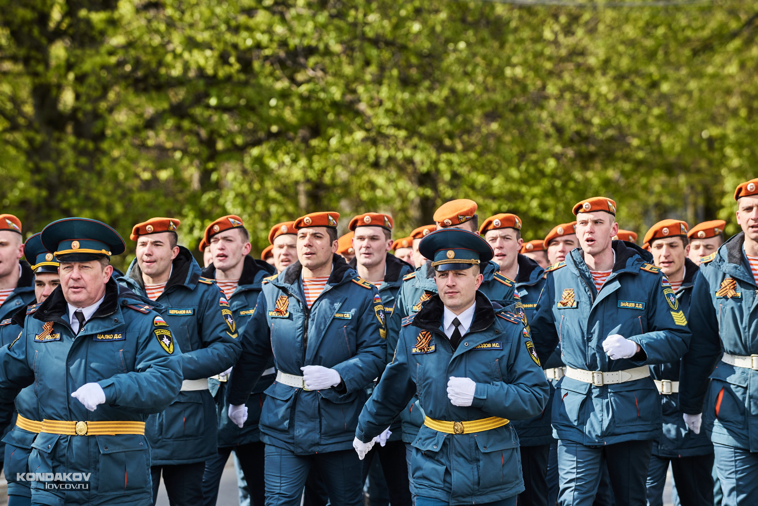 Парад в честь празднования День Победы 9 мая 2024 года в городе Иваново