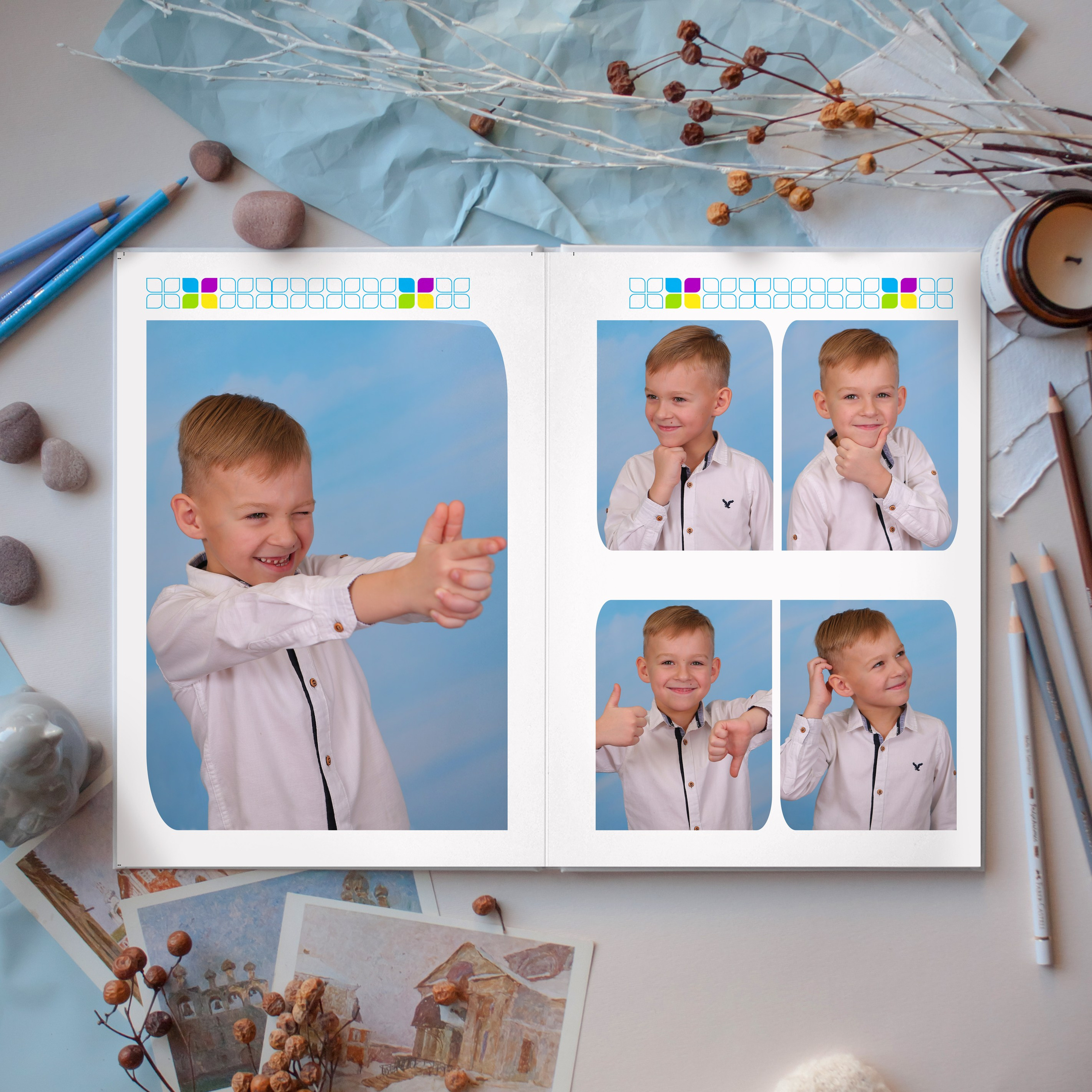 Разноцветные лепестки. Студия детской и семейной фотографии 12кадров