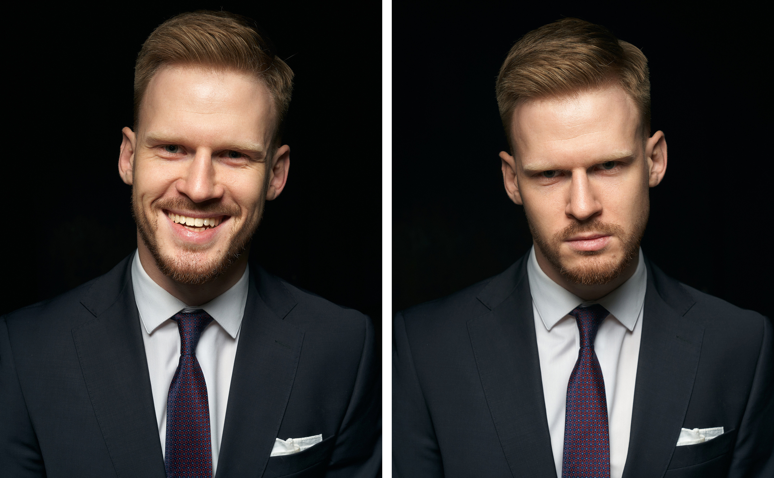 Мужской бизнес портрет на темном фоне в Санкт-Петербурге