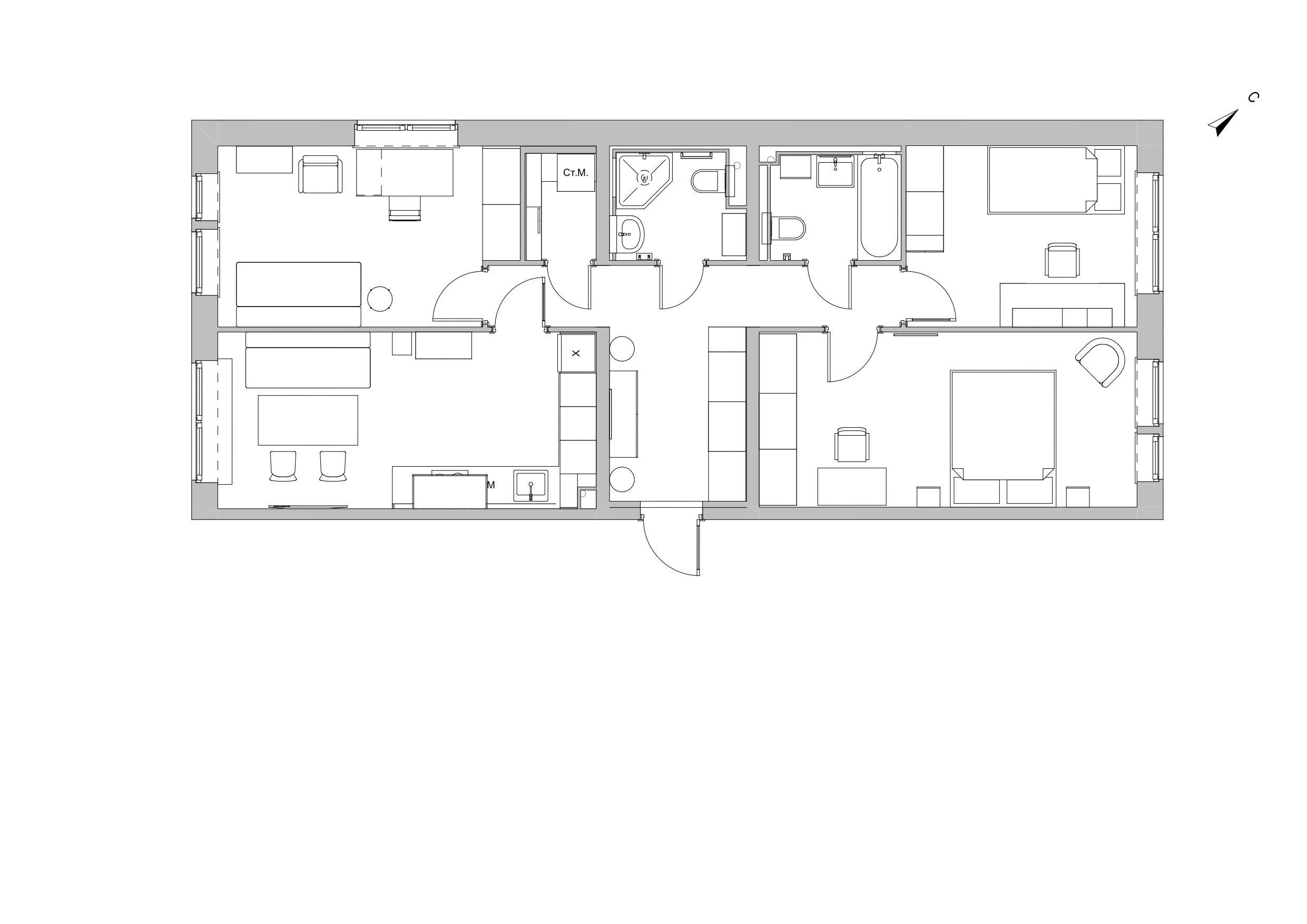 Дизайн интерьера 3-комнатной квартиры в стиле прованс в Москве. Ольга Саакян Ι Дизайн интерьера в Москве: планировка, подбор отделочных материалов, чертежи для строителей и надзор за ремонтом квартиры