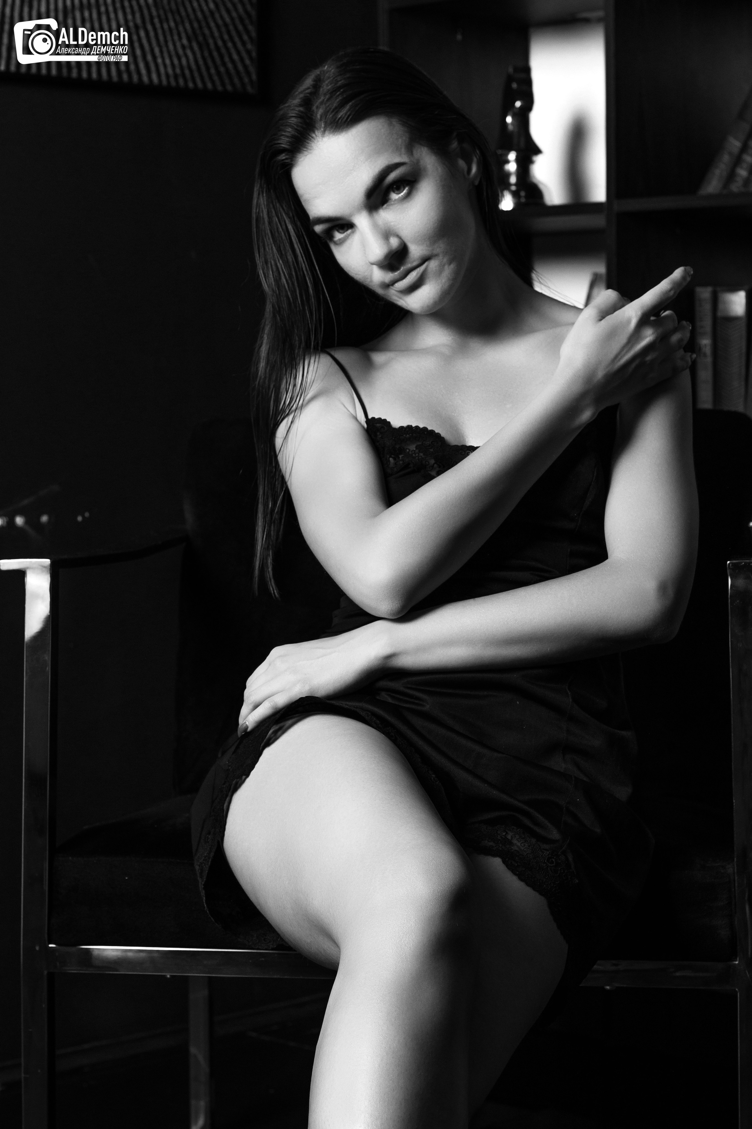 Черно-белая фотосессия в студии в Москве и Дмитрове