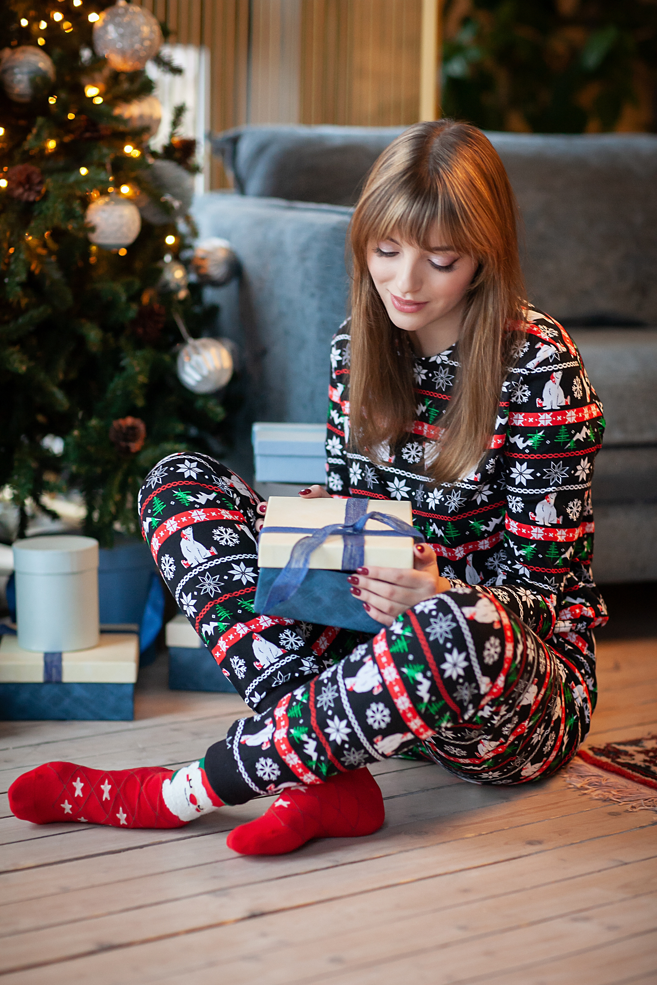 Новогодняя фотосессия в студии Москва СВАО. Детский и семейный фотограф в Москве СВАО Екатерина Алалыкина