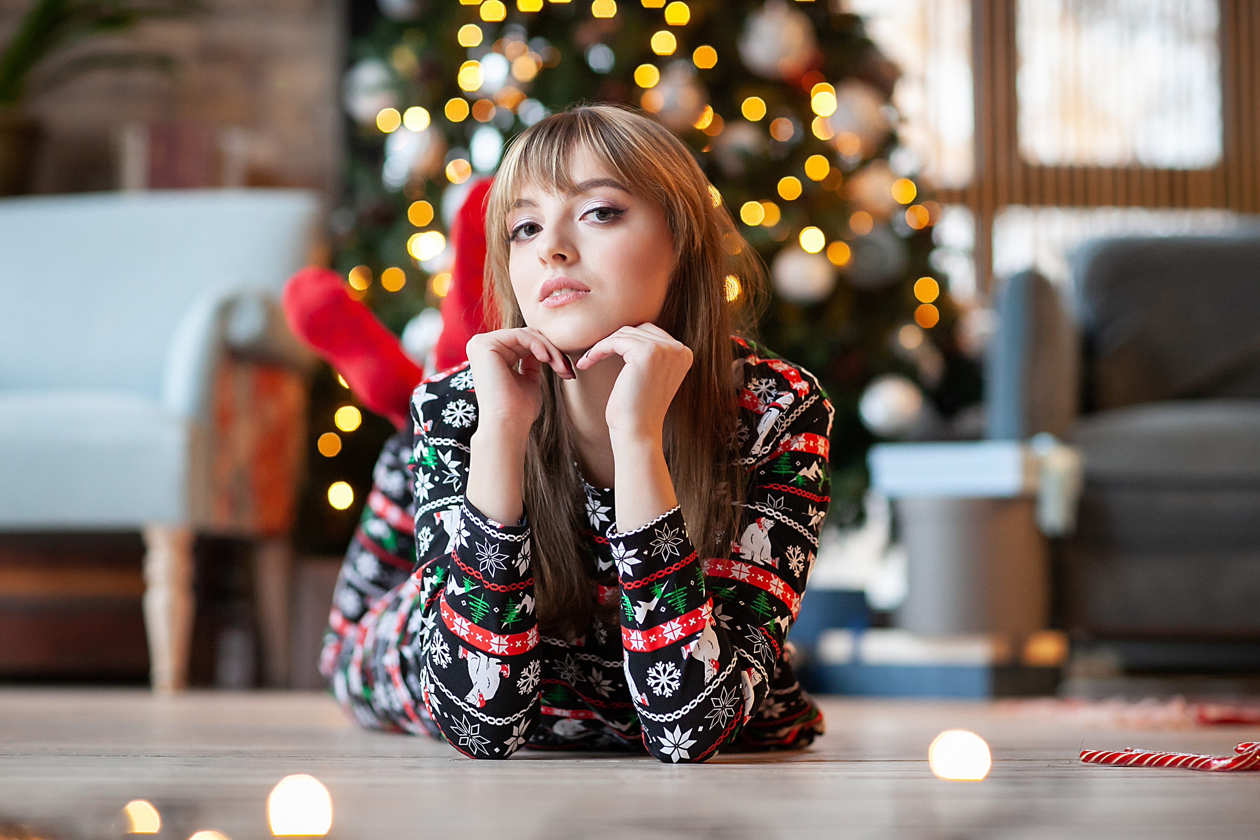 Новогодняя фотосессия в студии Москва СВАО. Детский и семейный фотограф в Москве СВАО Екатерина Алалыкина