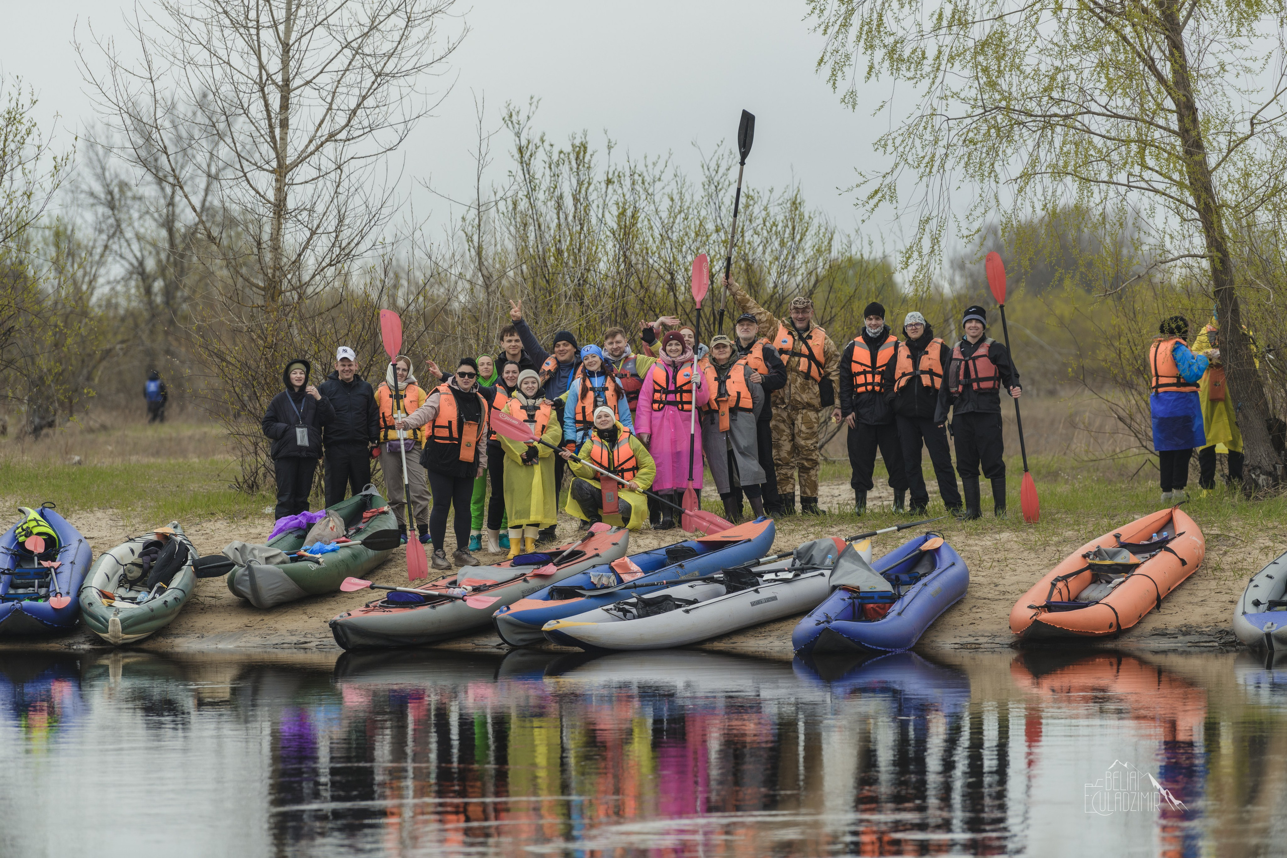 Сплав по реке Тремля 11 апреля 2026 года. Репортажный фотограф Владимир Беляй