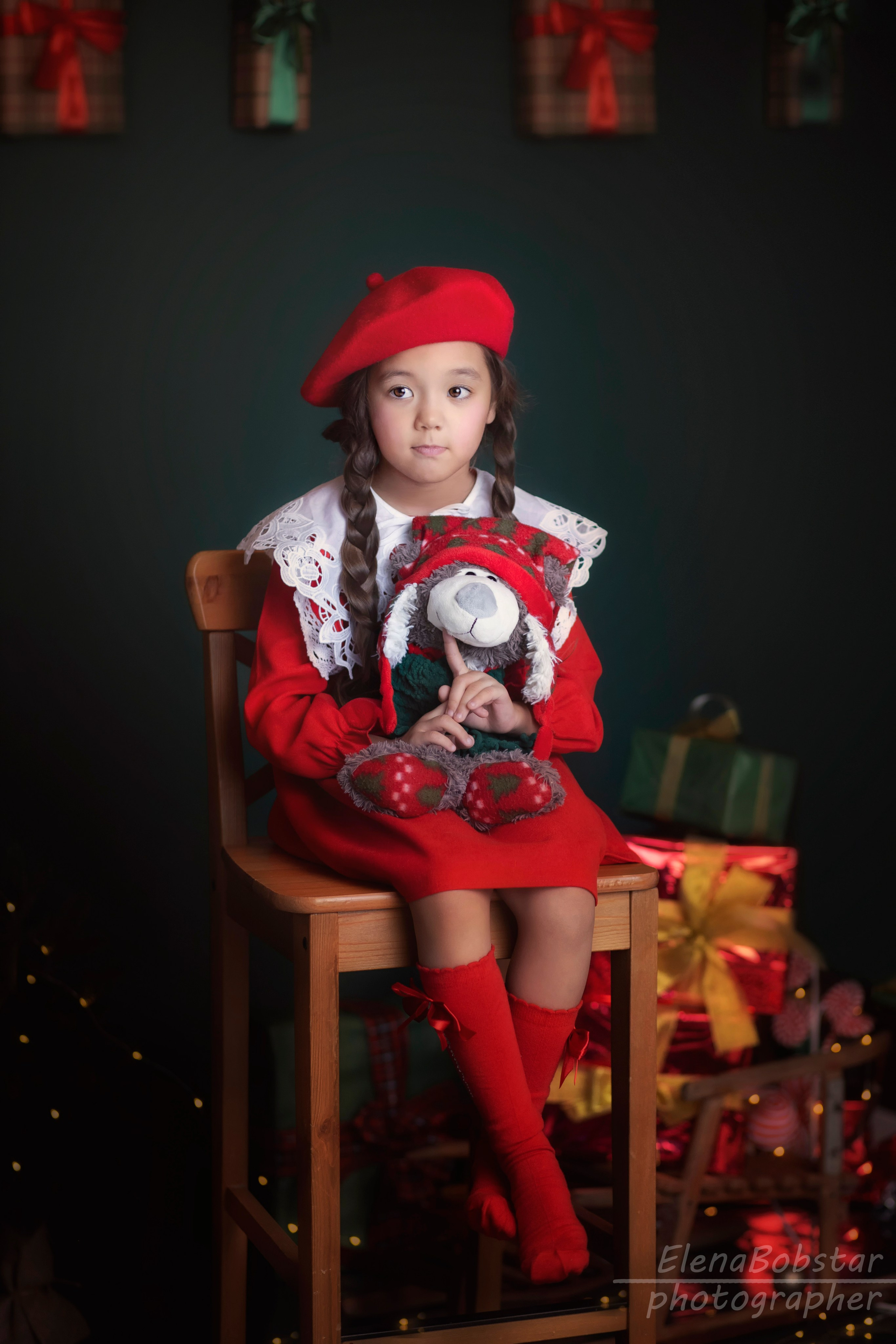 НОВОГОДНИЕ СТУДИЙНЫЕ ДЕТСКИЕ ПОРТРЕТЫ. Семейный и детский фотограф в Тюмени Елена Старцева