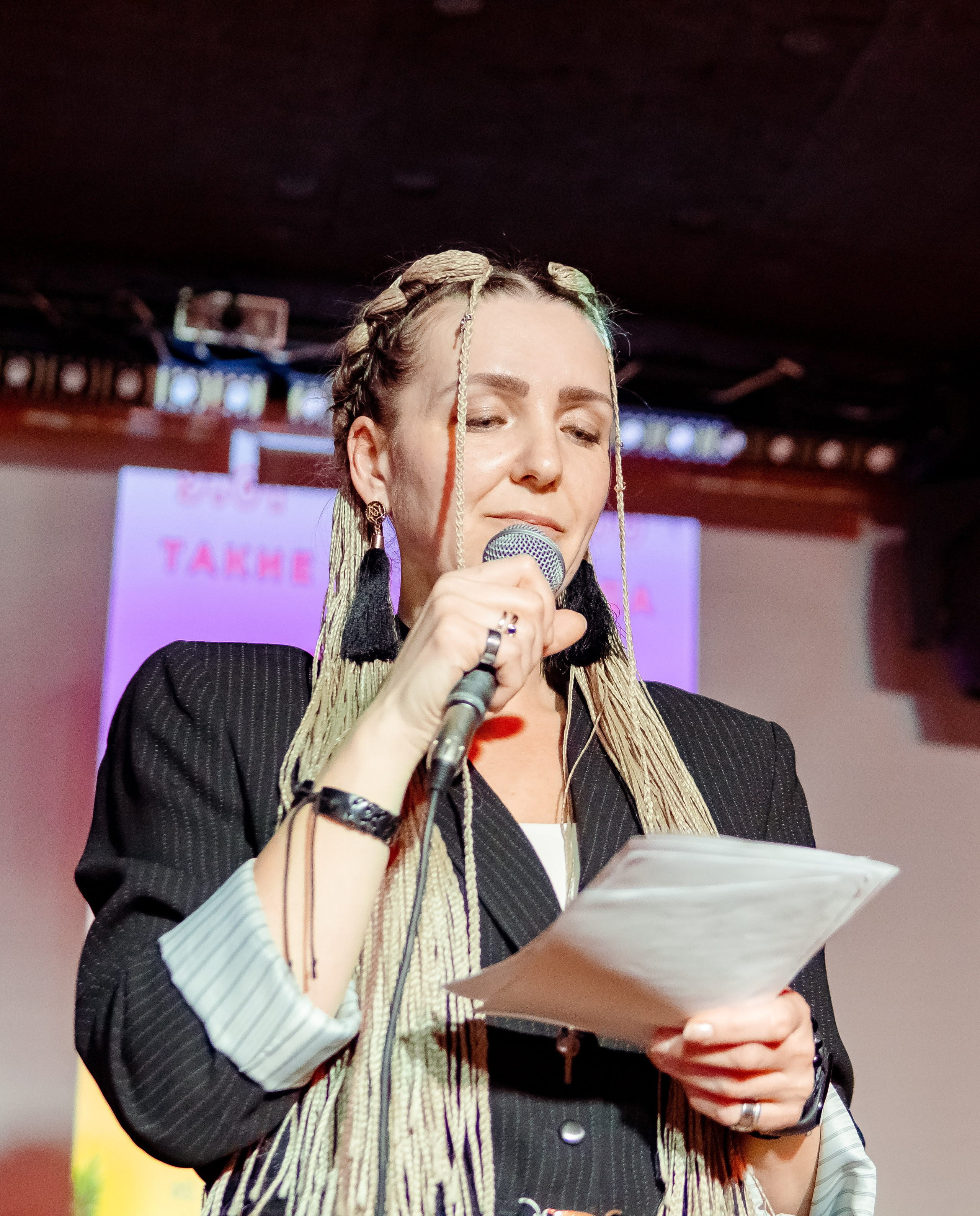 Репортажные фотографии творческого вечера Такие дела, Панда