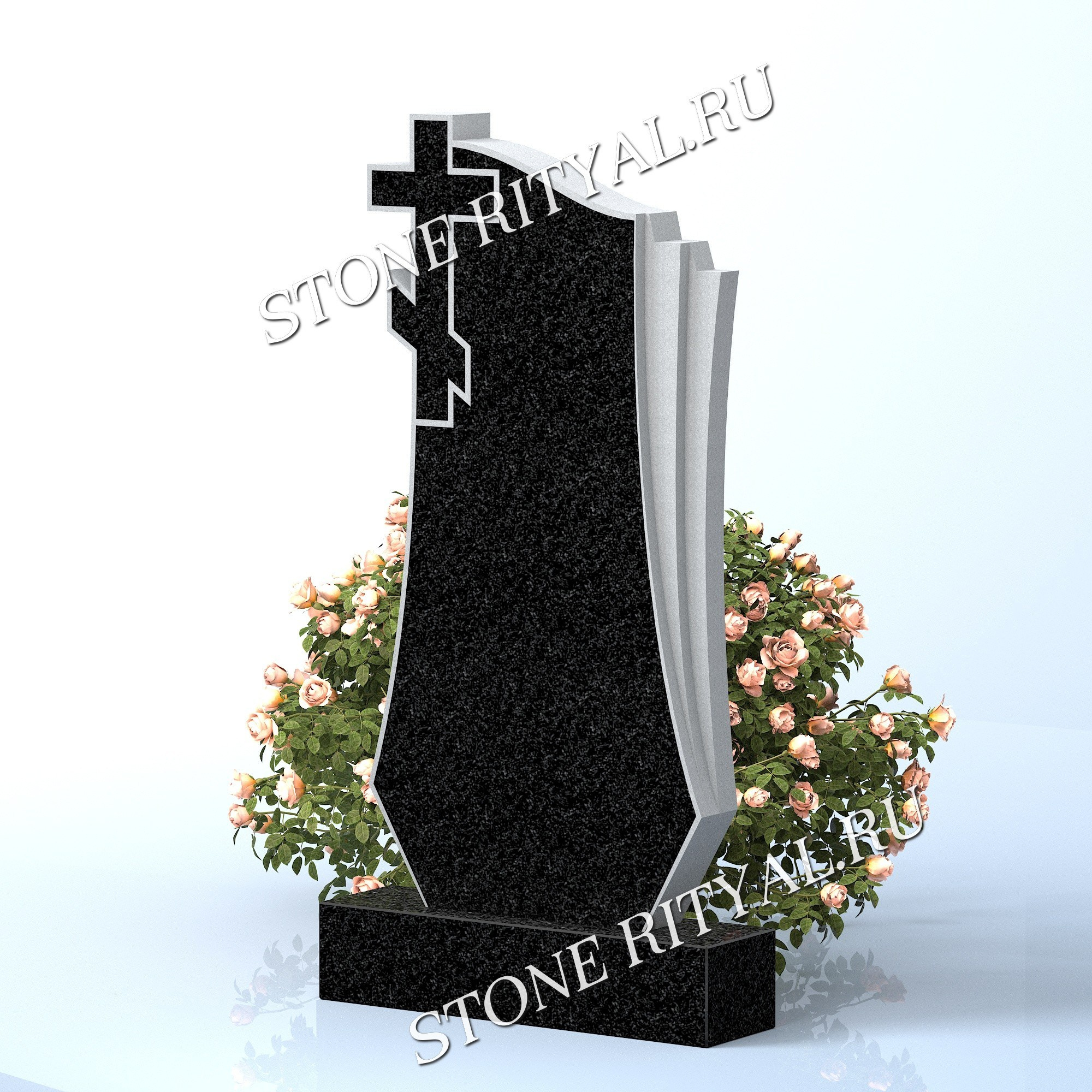 Вертикальные памятники прямые. Изготовление и установка памятников в Москве и МО