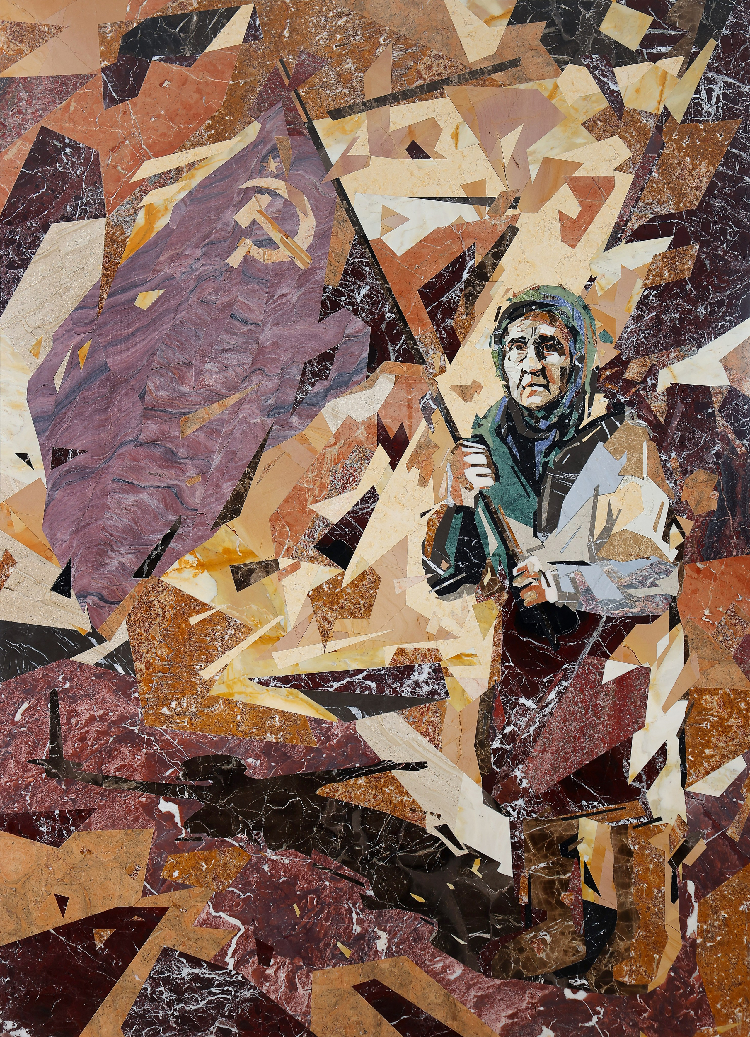 Съемка готовой продукции для компании Кам, картина из камня.