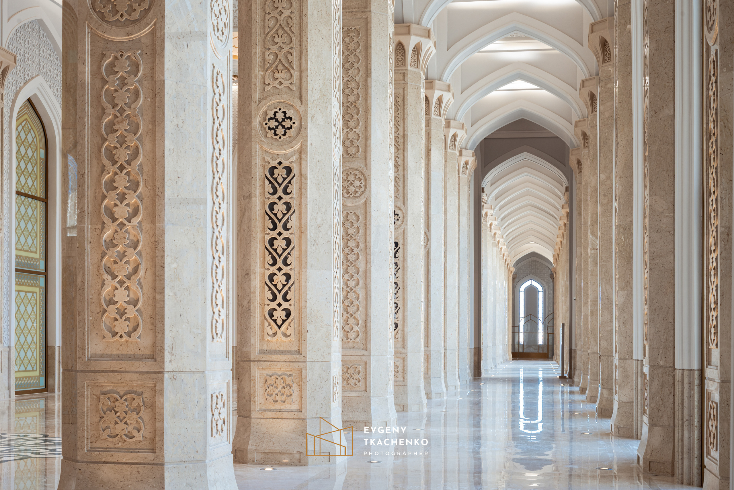 Astana Grand Mosque. Архитектурный и интерьерный фотограф в Казахстане