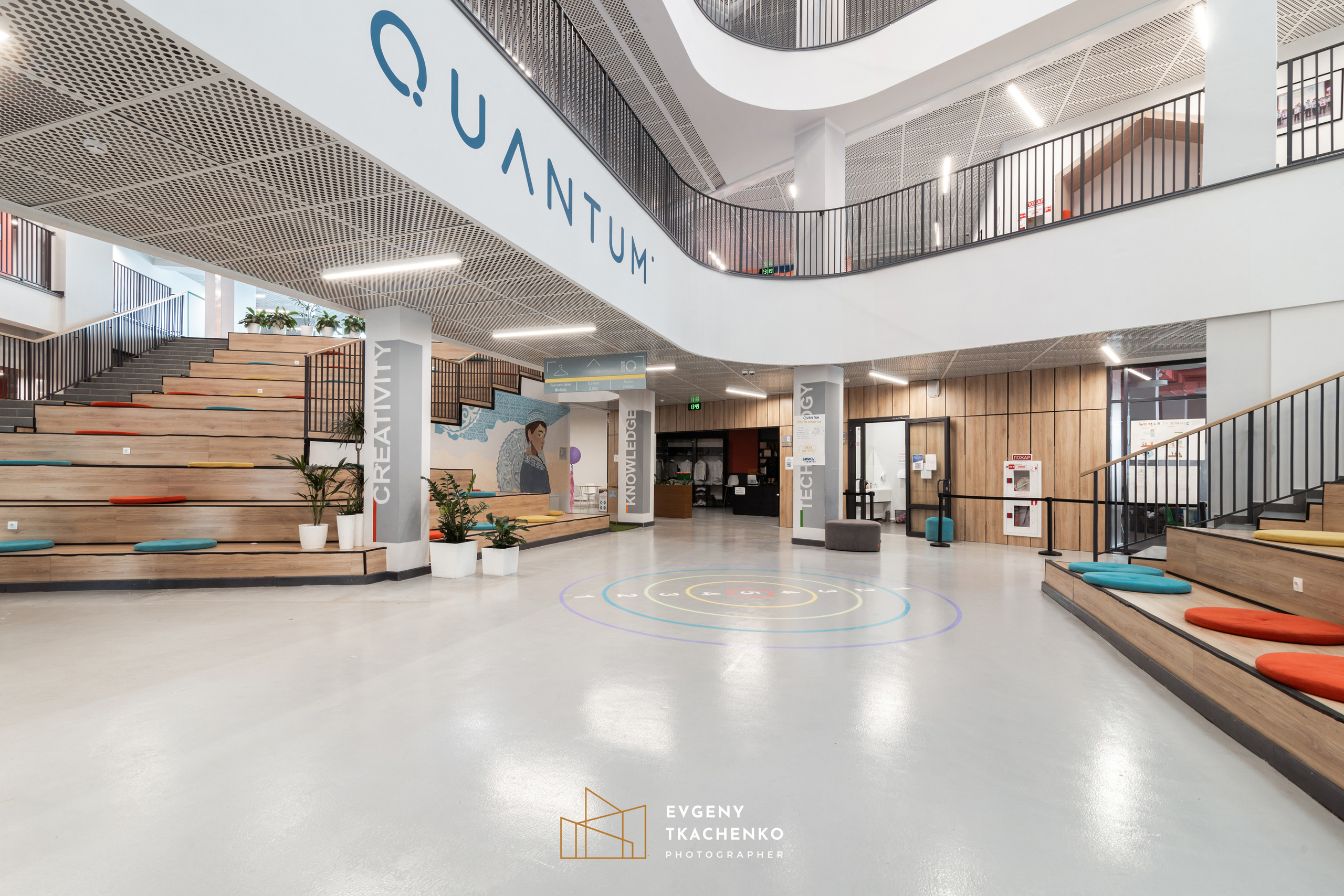 Интерьер школы «Quantum» г. Астана. Архитектурный и интерьерный фотограф в Казахстане