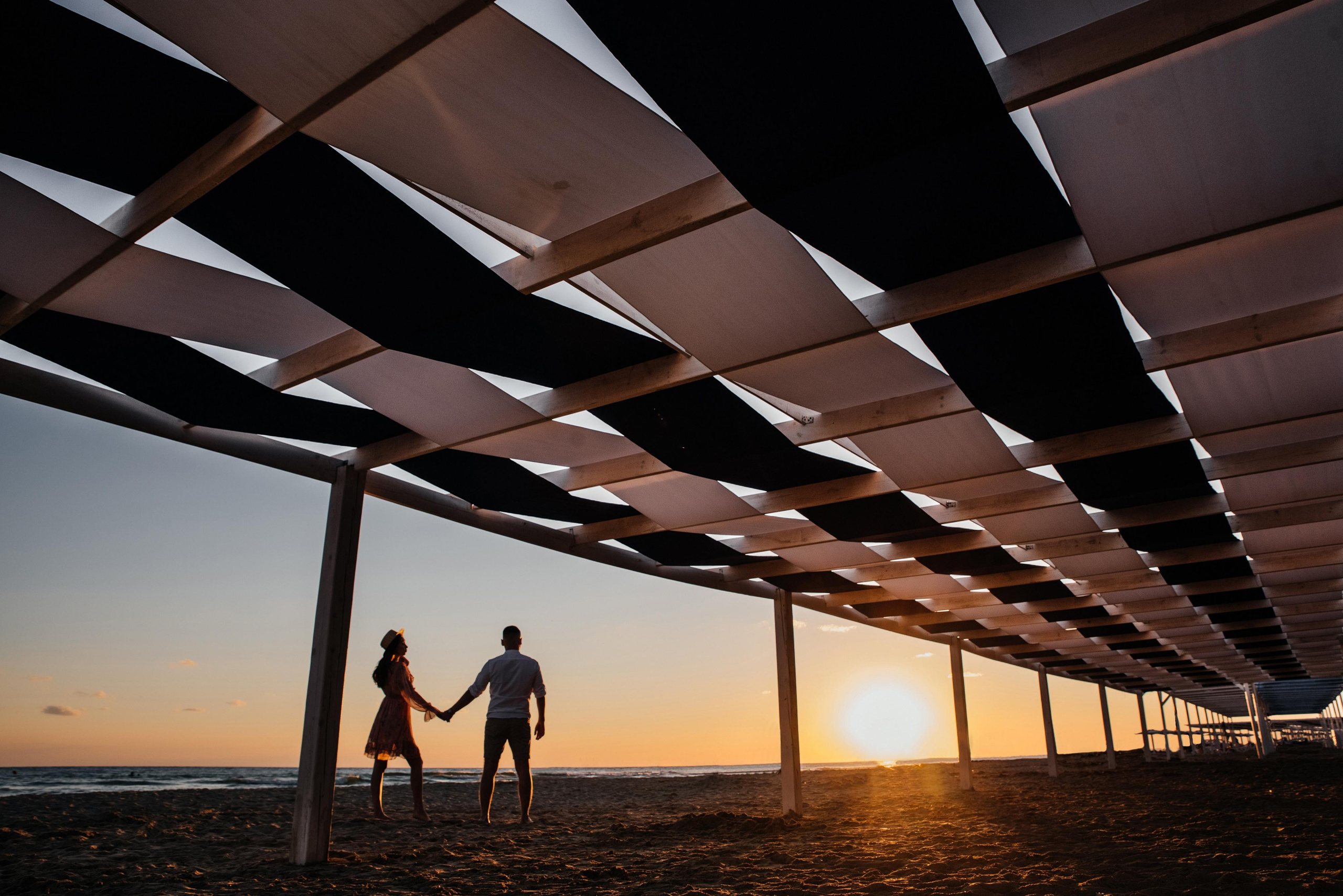 Фотосессия на песочном пляже в Анапе