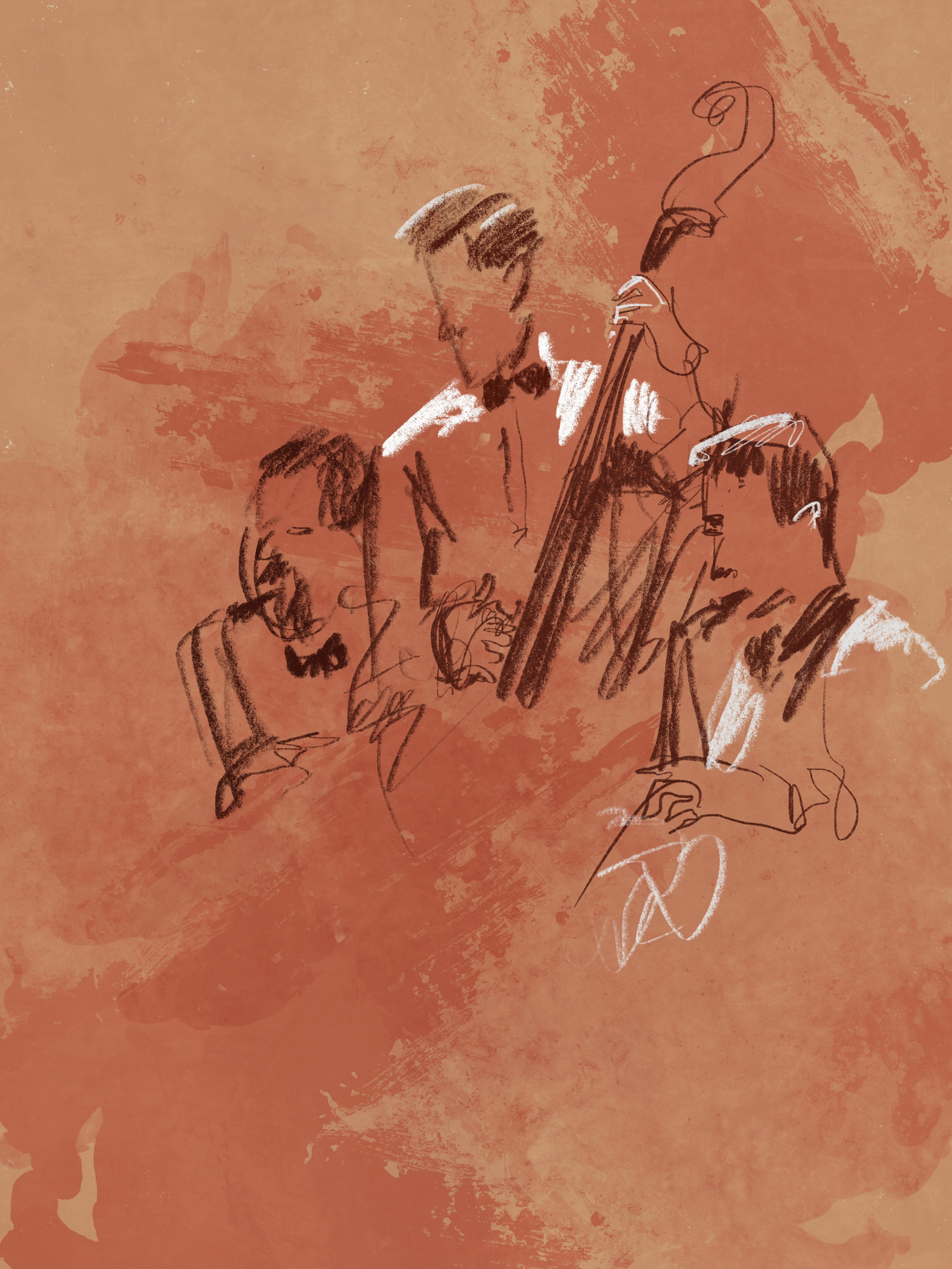 ОКОЛО МУЗЫКИ. Artist Anna Khopta. Oil and Acrylic Paintings. Moscow