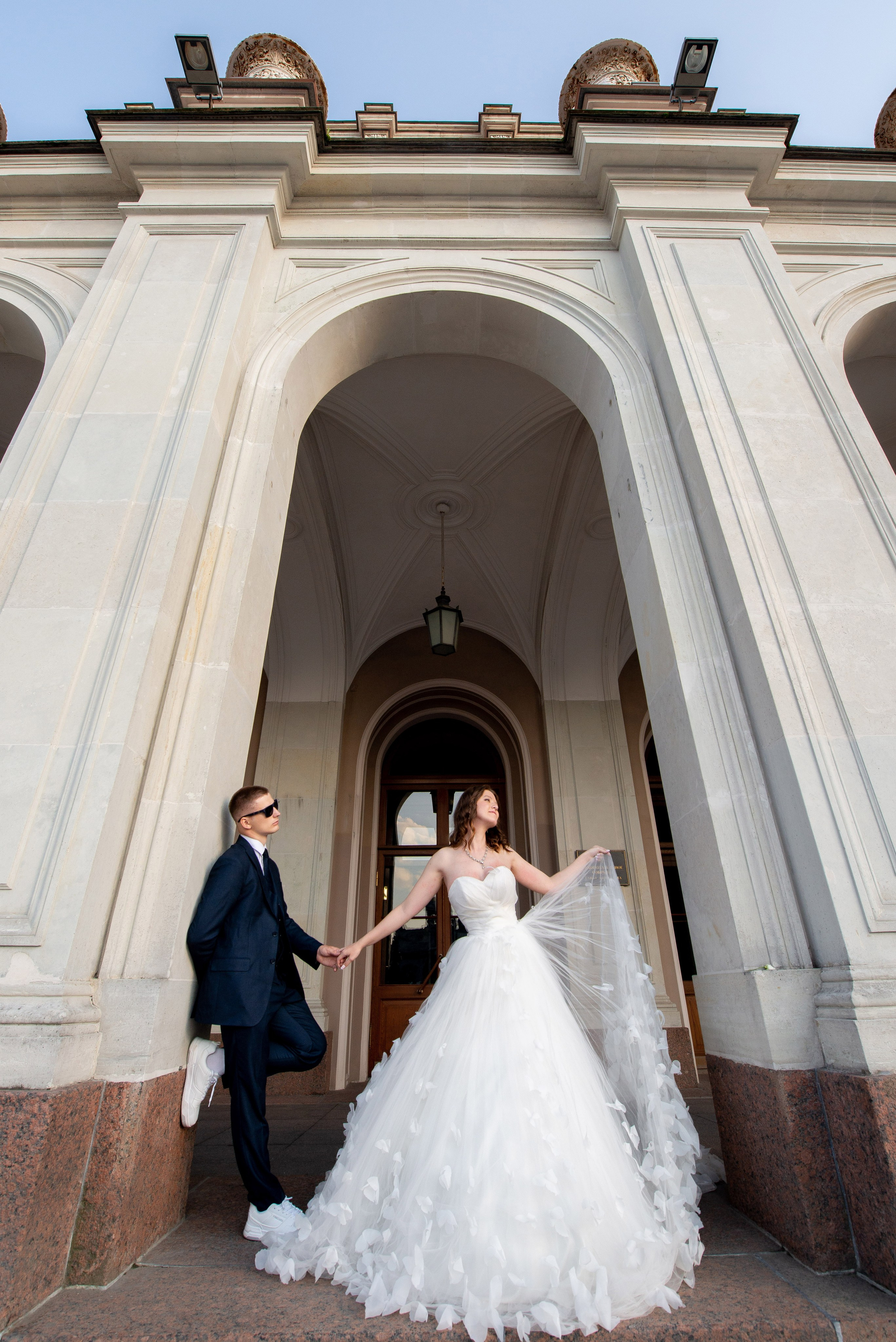 Зажигательная и динамичная свадебная фотосессия Анастасии и Максима. Портретный, семейный и свадебный фотограф в Санкт-Петербурге и в Пушкине Ширяев Денис