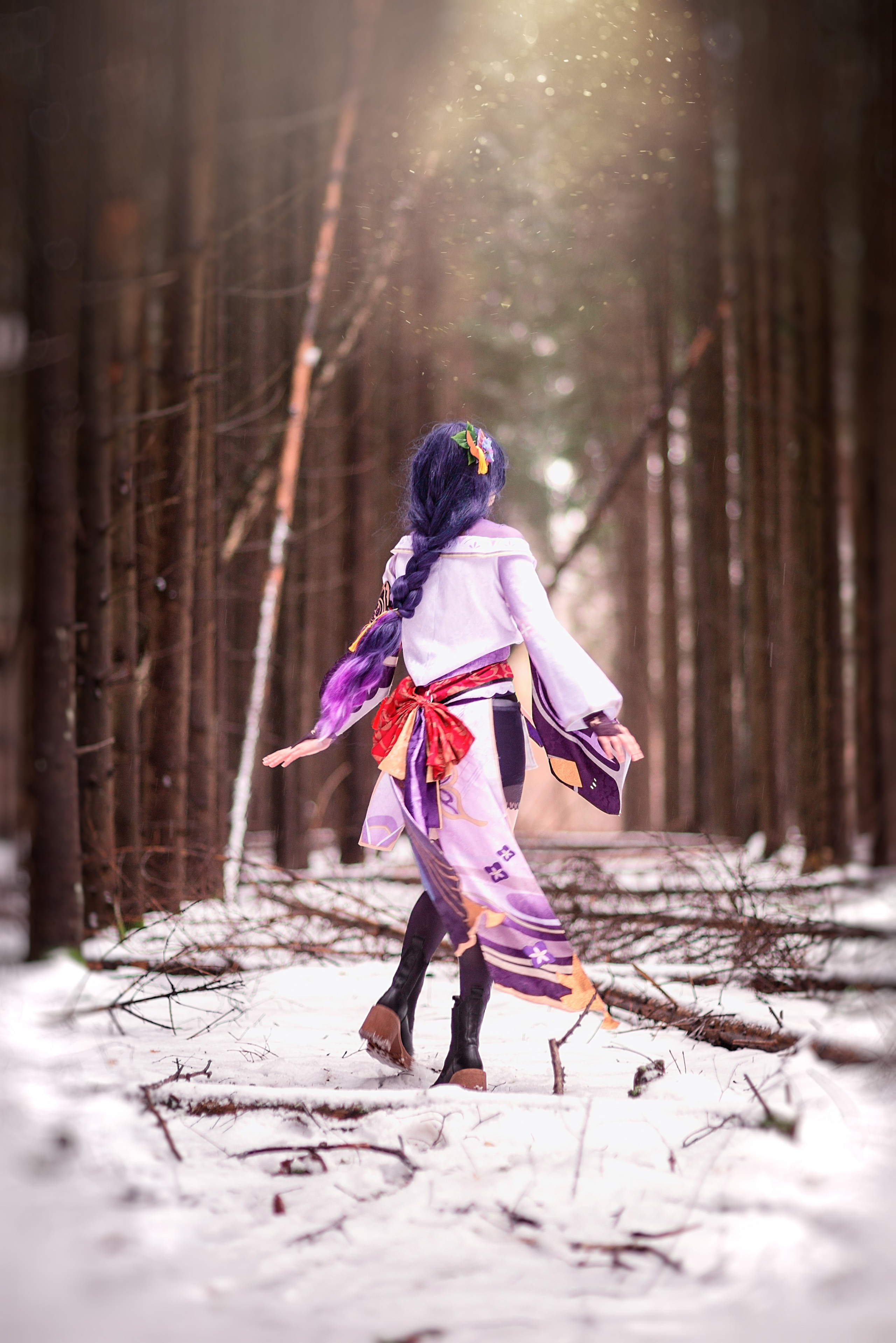 Аниме в зимнем лесу. Фотограф Москва — Серпухов — Таруса Ольга Кокеткина
