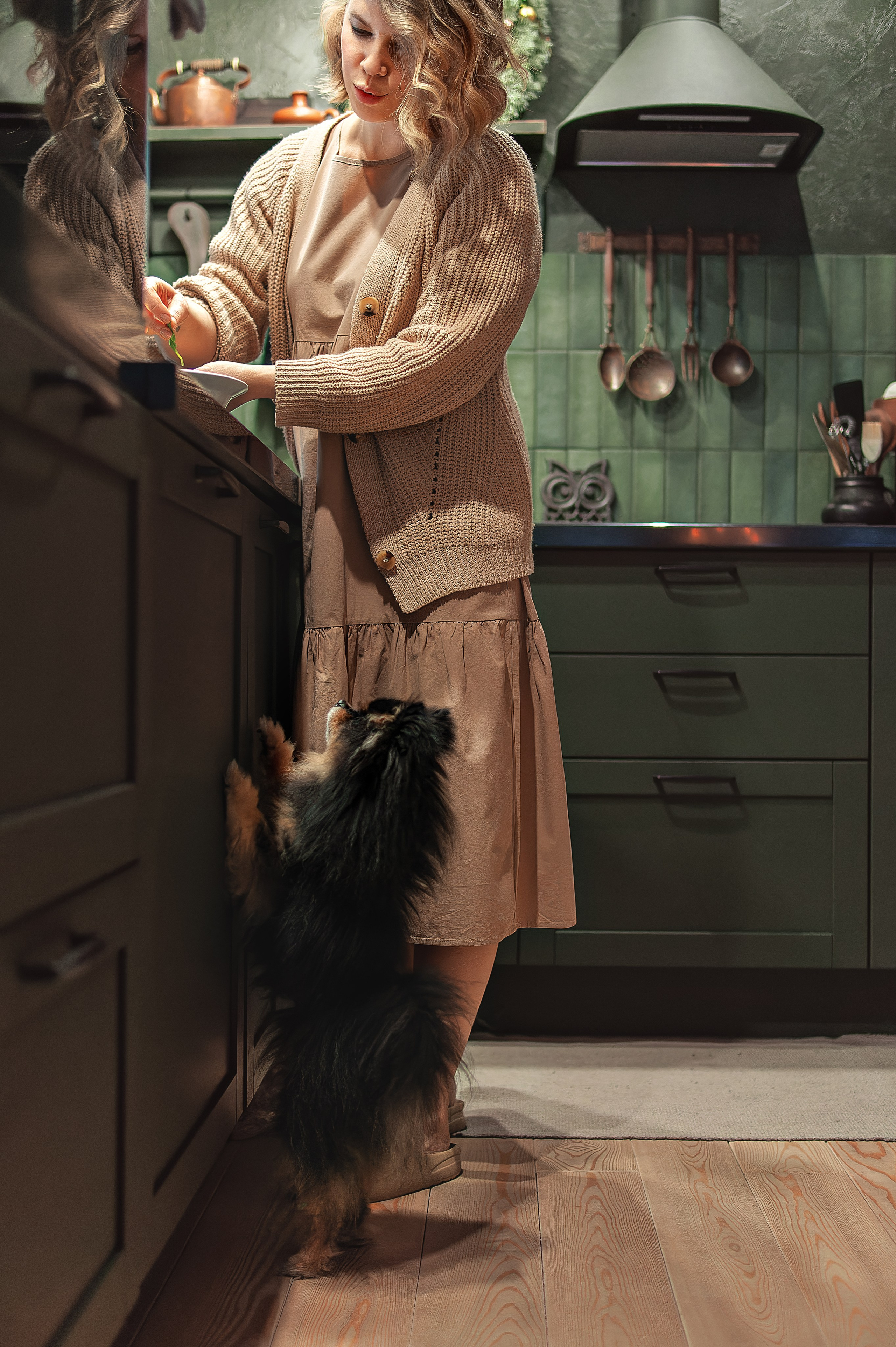 Домашняя фотосессия — сервировка стола к семейному ужину