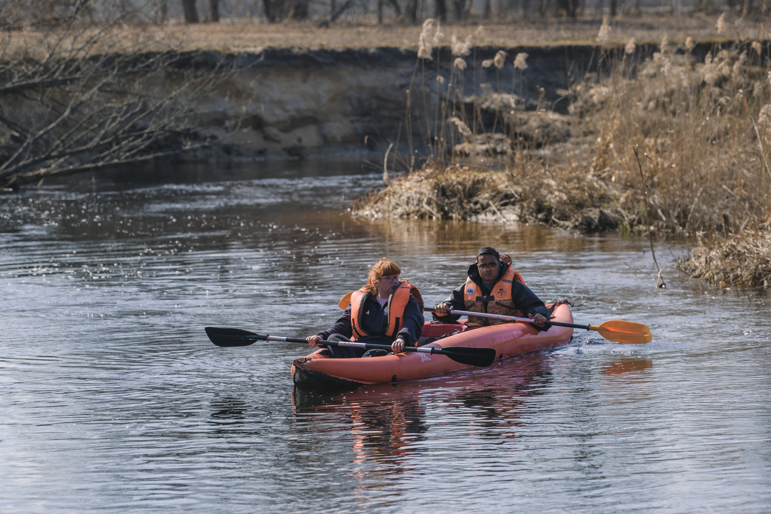 Сплав по реке Ипа 28 марта 2026 года. Репортажный фотограф Владимир Беляй