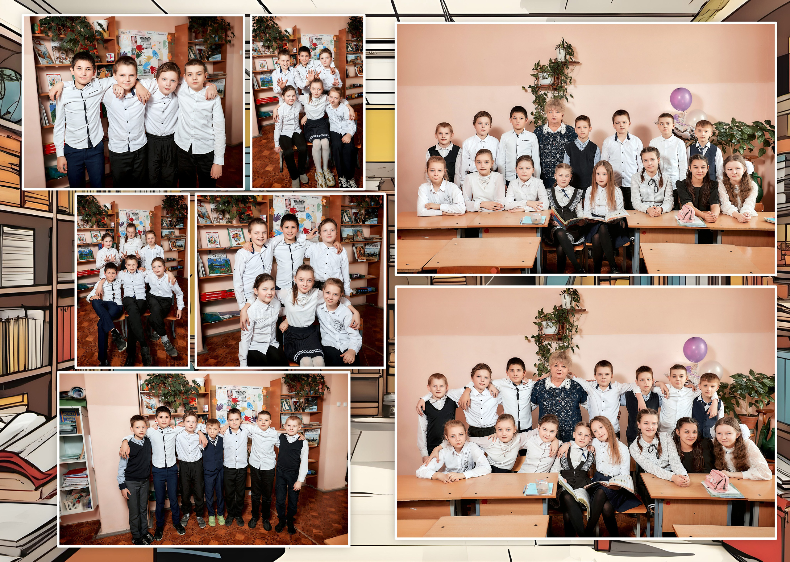 Выпускные альбомы — 4 класс. Фотограф Пустошка и Псковская область (Себеж, Великие Луки, Опочка и др.)