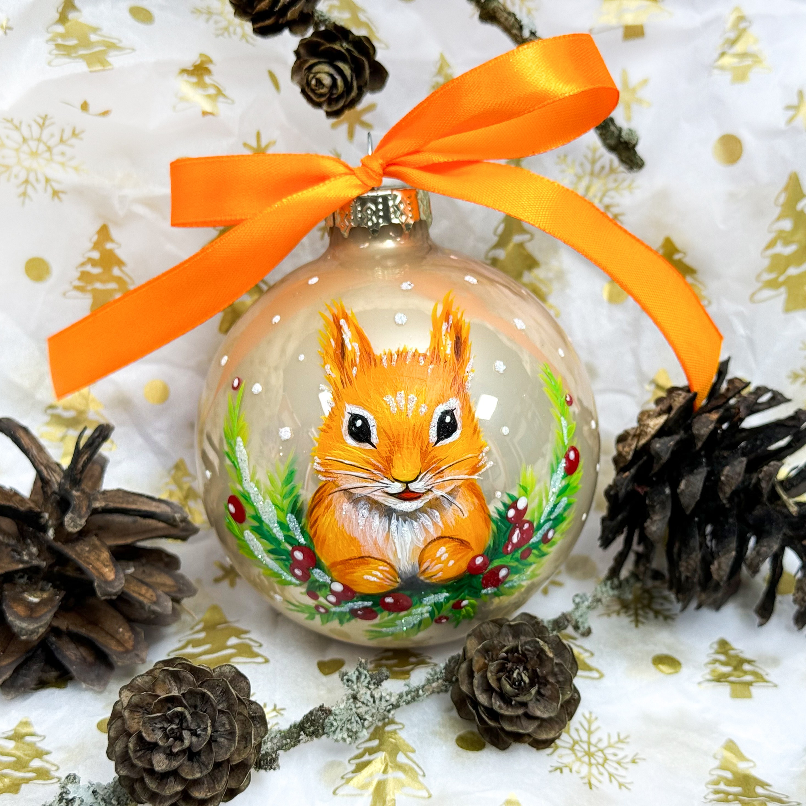 Елочный шар с росписью-Ваш лучший подарок на Новый Год. Арт-вечеринки и мастер-классы в Москве для взрослых и детей