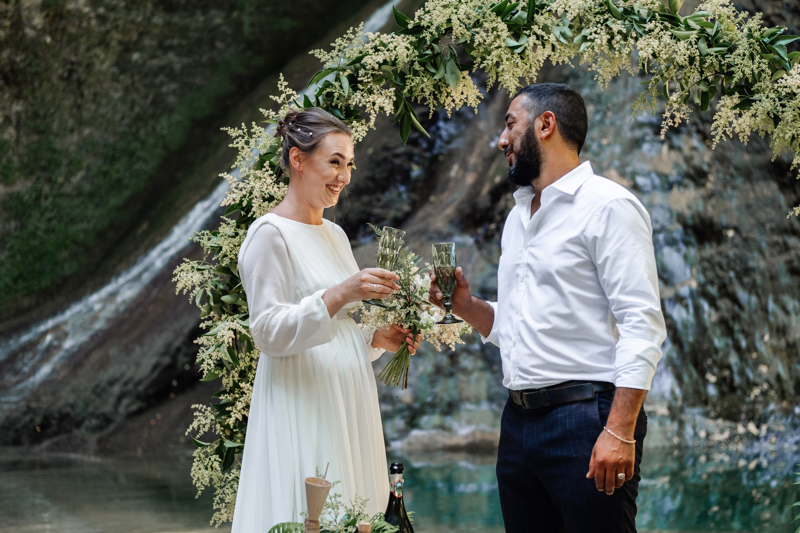 Свадьба на водопаде. Свадьба в Абхазии|Фотограф в Абхазии
