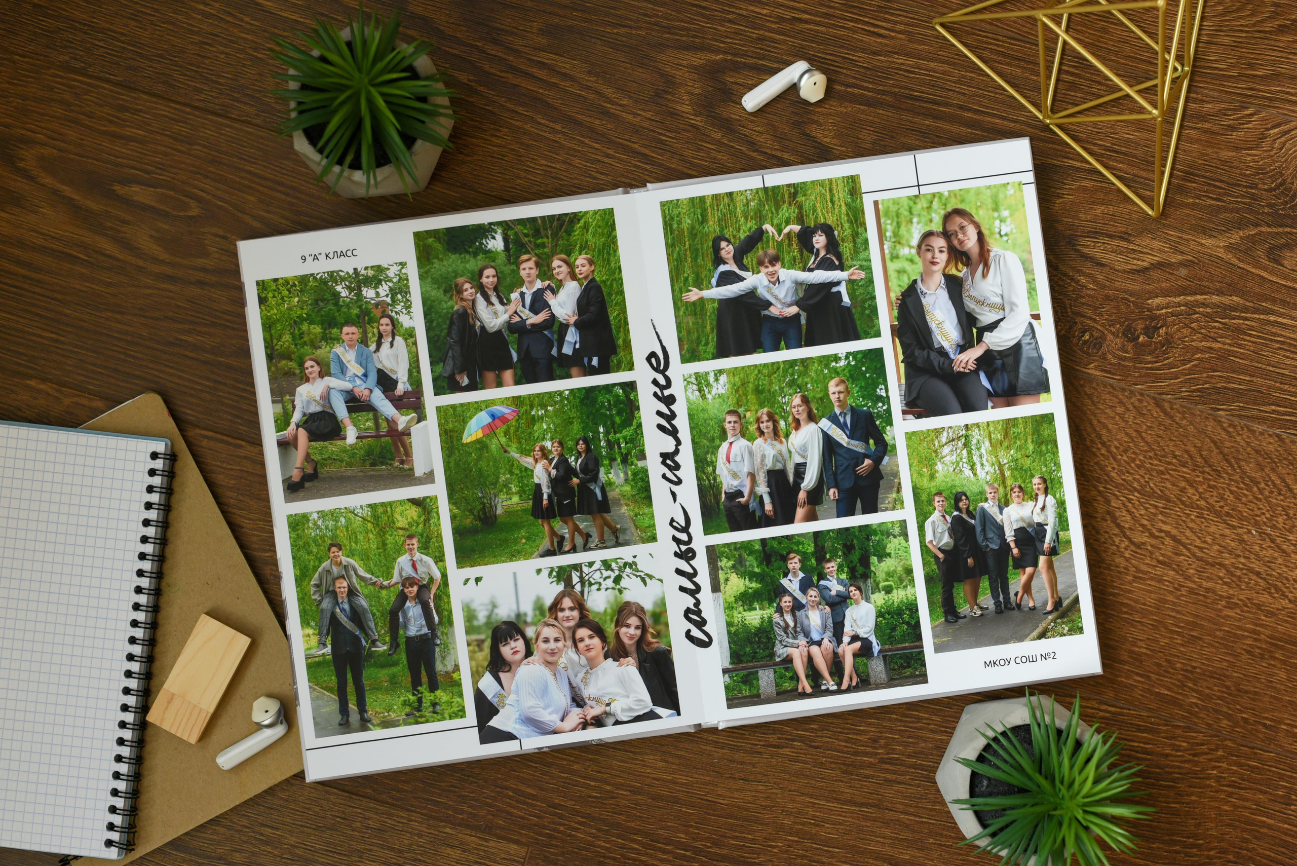 Альбом с единой версткой на 10 разворотов — от 5000 р. Выпускные альбомы для детского сада и школы в Туле