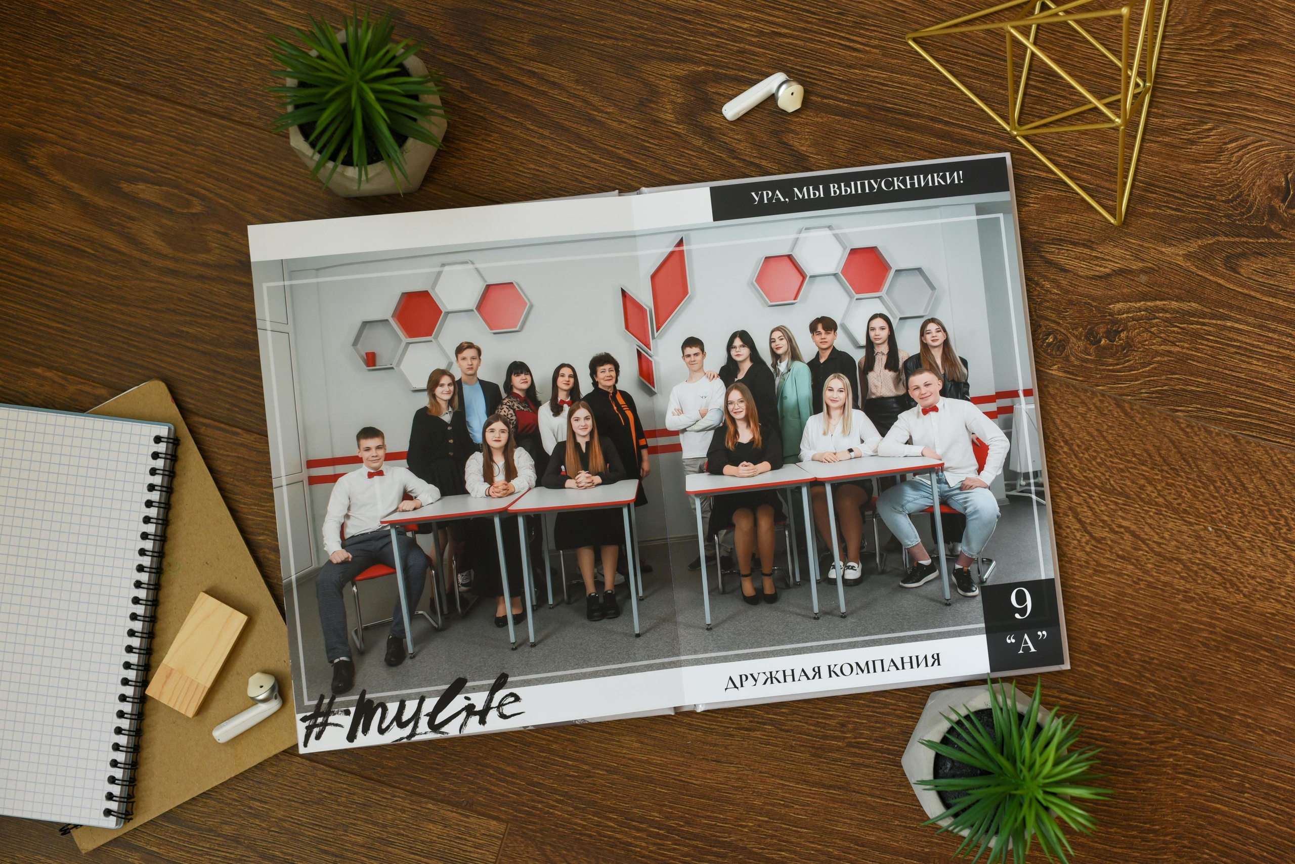 Альбом с единой версткой на 10 разворотов — от 5000 р. Выпускные альбомы для детского сада и школы в Туле