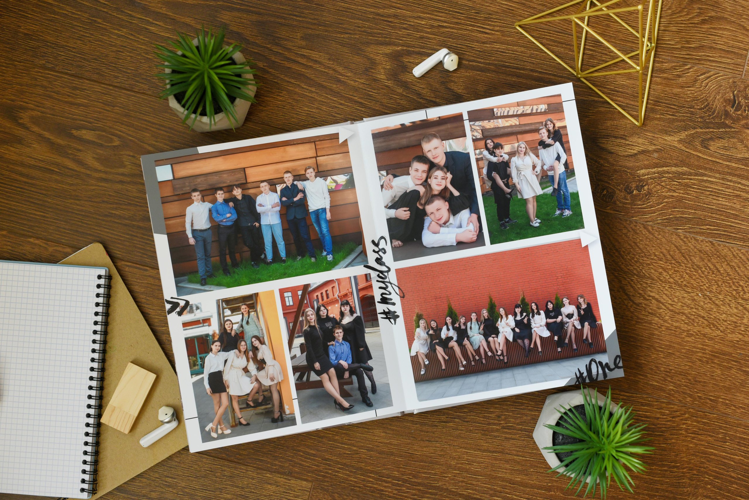Альбом с единой версткой на 10 разворотов — от 5000 р. Выпускные альбомы для детского сада и школы в Туле