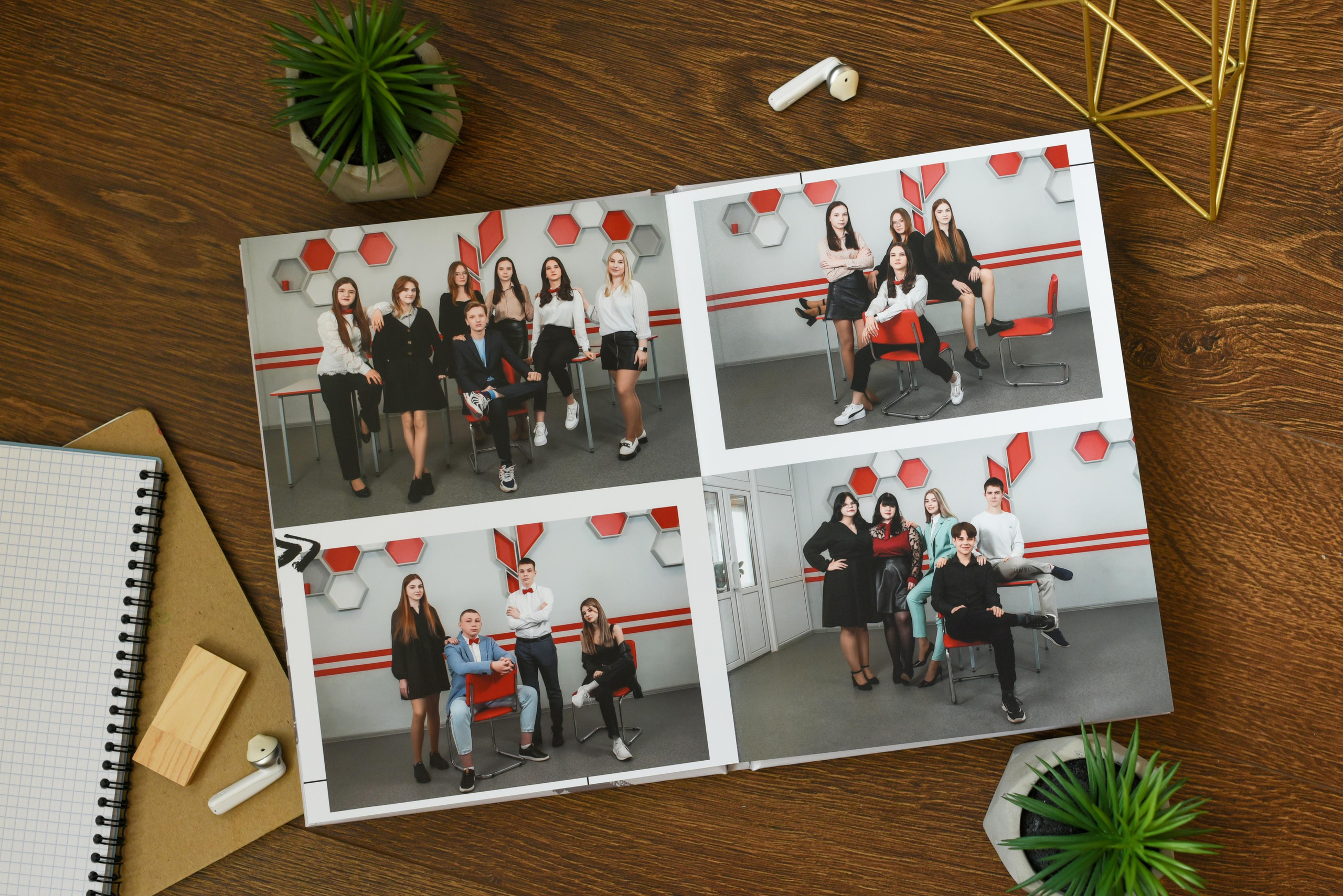 Альбом с единой версткой на 10 разворотов — от 5000 р. Выпускные альбомы для детского сада и школы в Туле