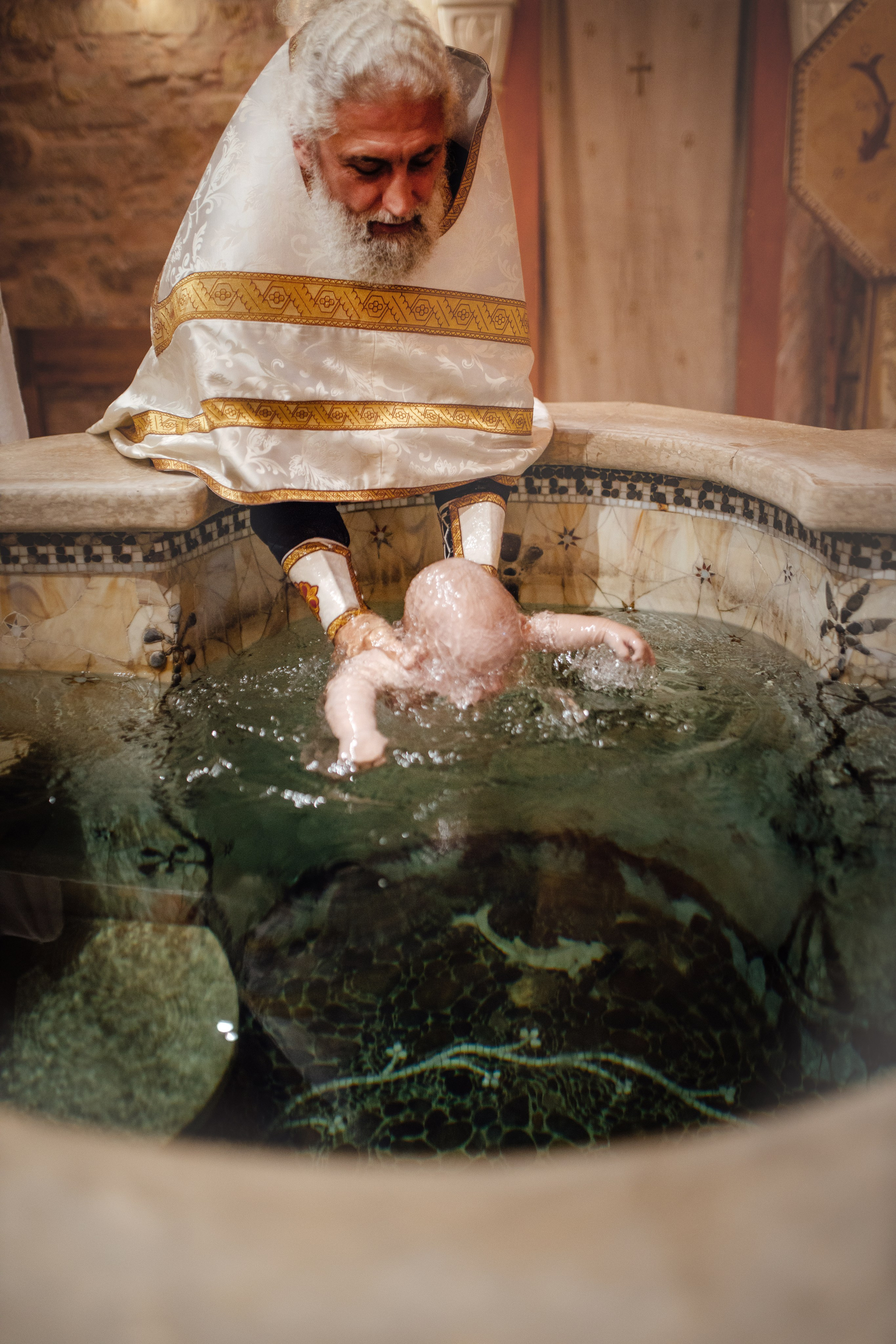 Таинство крещения Егора, Держаный храм, Елисаветенский монастырь, Минск