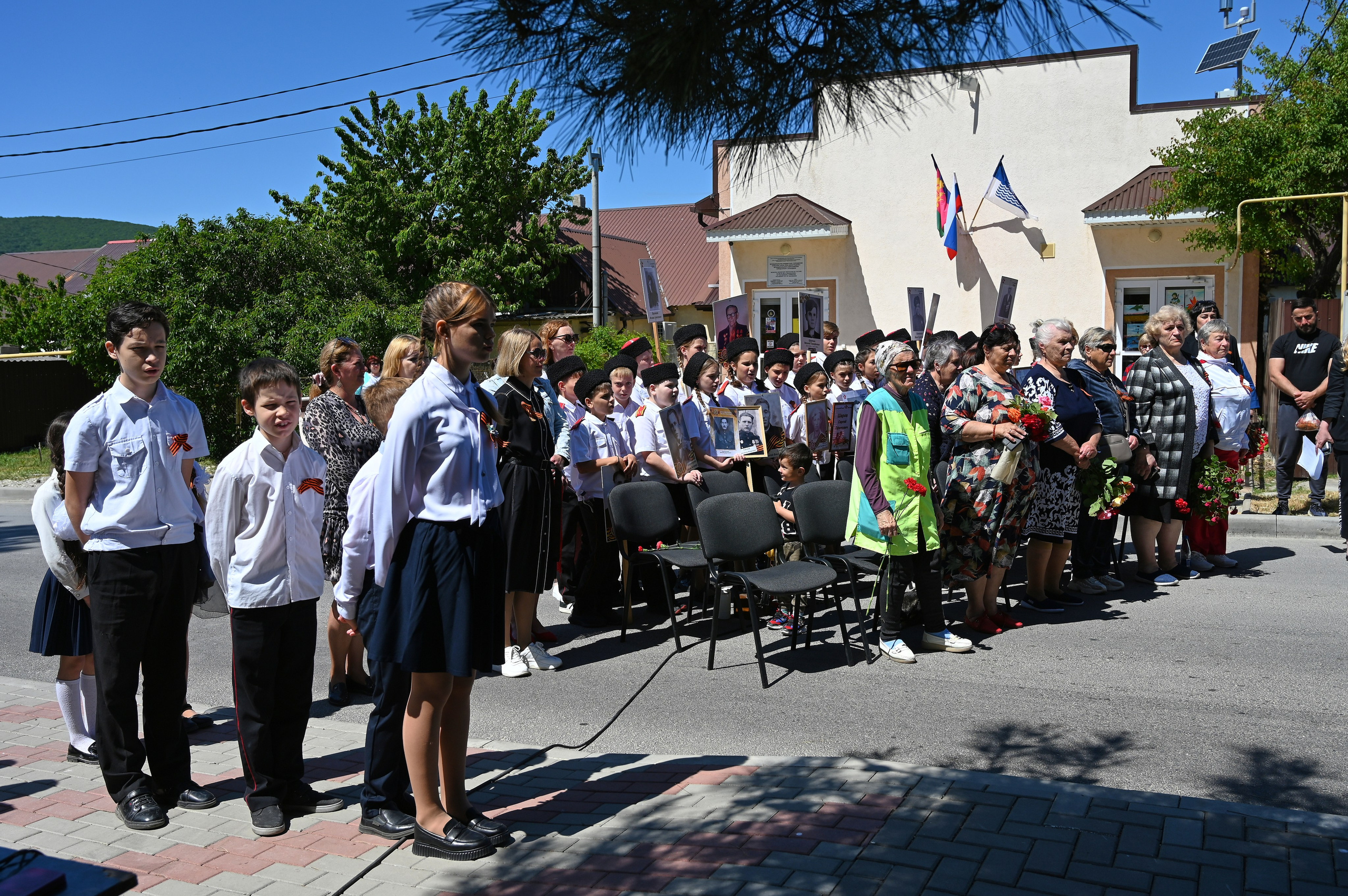 Митинг в с. Виноградное. Жизнь курорта Кабардинка в фотографиях